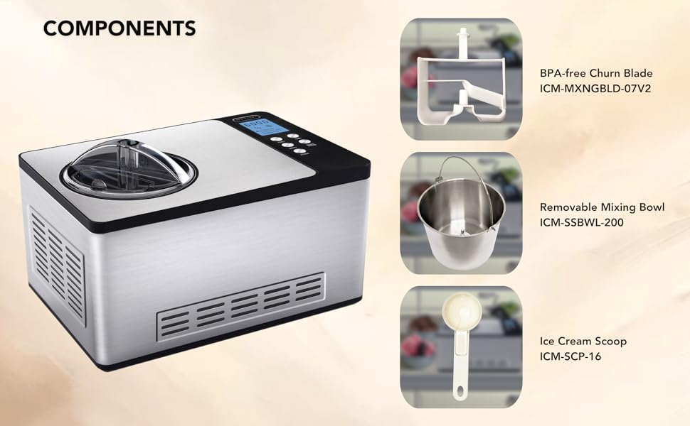 ICM-200LS automatic ice cream maker machine