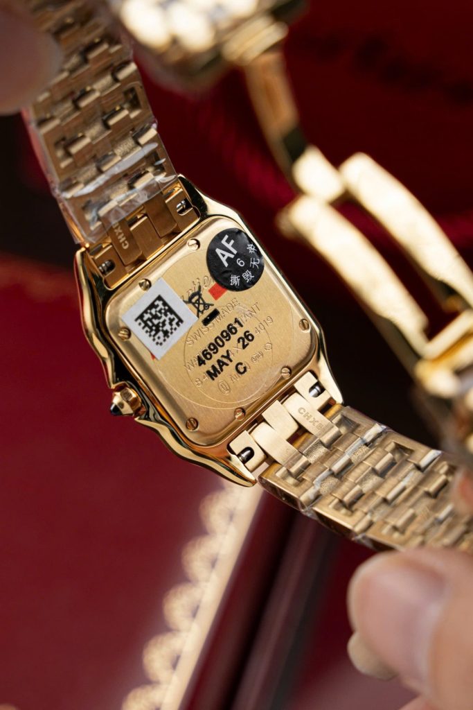 Đồng Hồ Cartier Panthere WGPN0009 Replica 11 Mạ Vàng Gold Mặt Trắng 27x37mm (2)