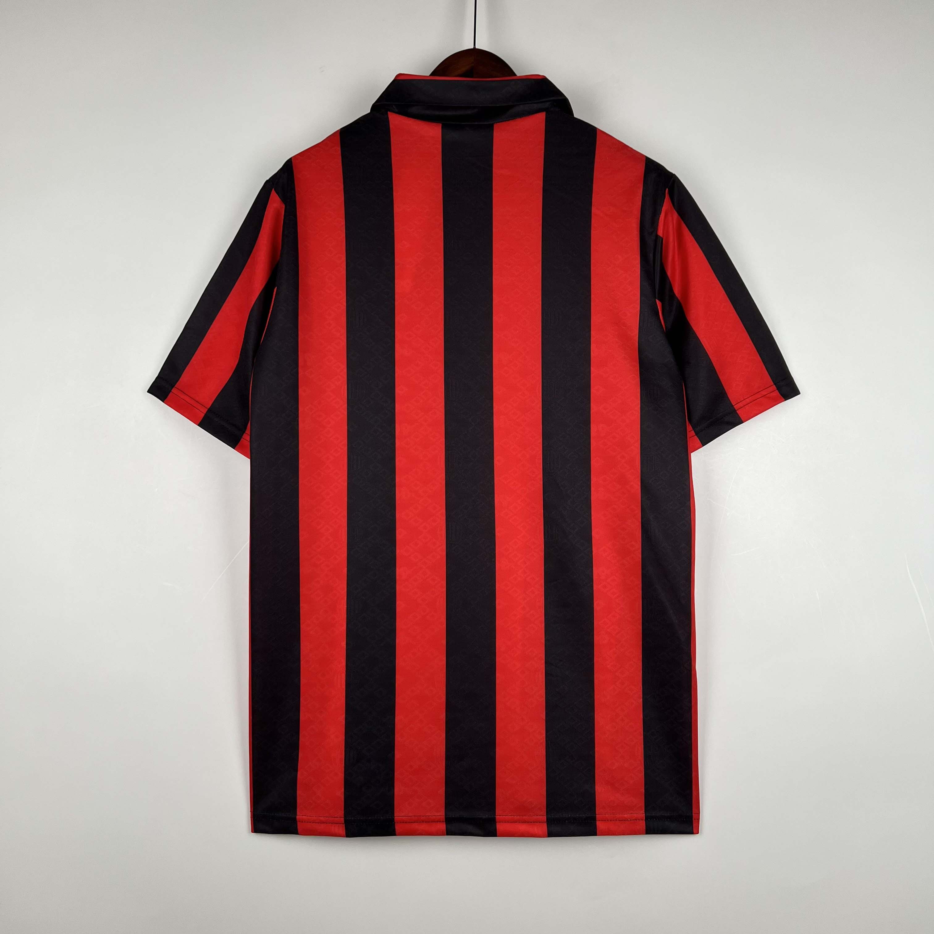 1989/1990 Retro AC Milan Home Football Shirt 1:1 Thai Quality:football jersey mysite: unitedjerseyfootball 邓江浪:football