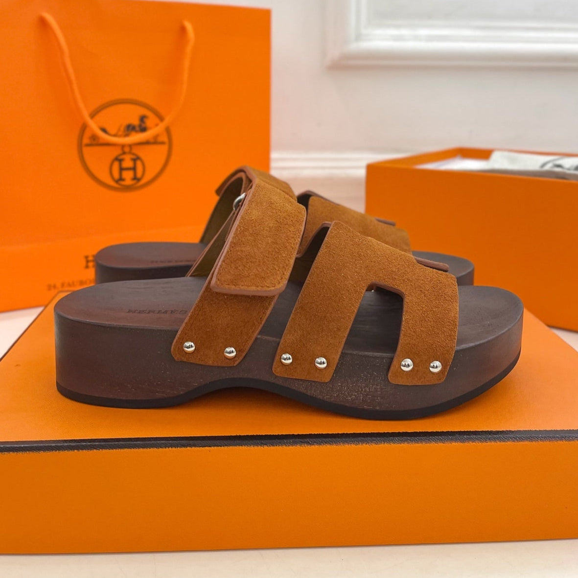 KOS CLOG IN BRONZE BROWN SUEDE、mysite、Cacoeks