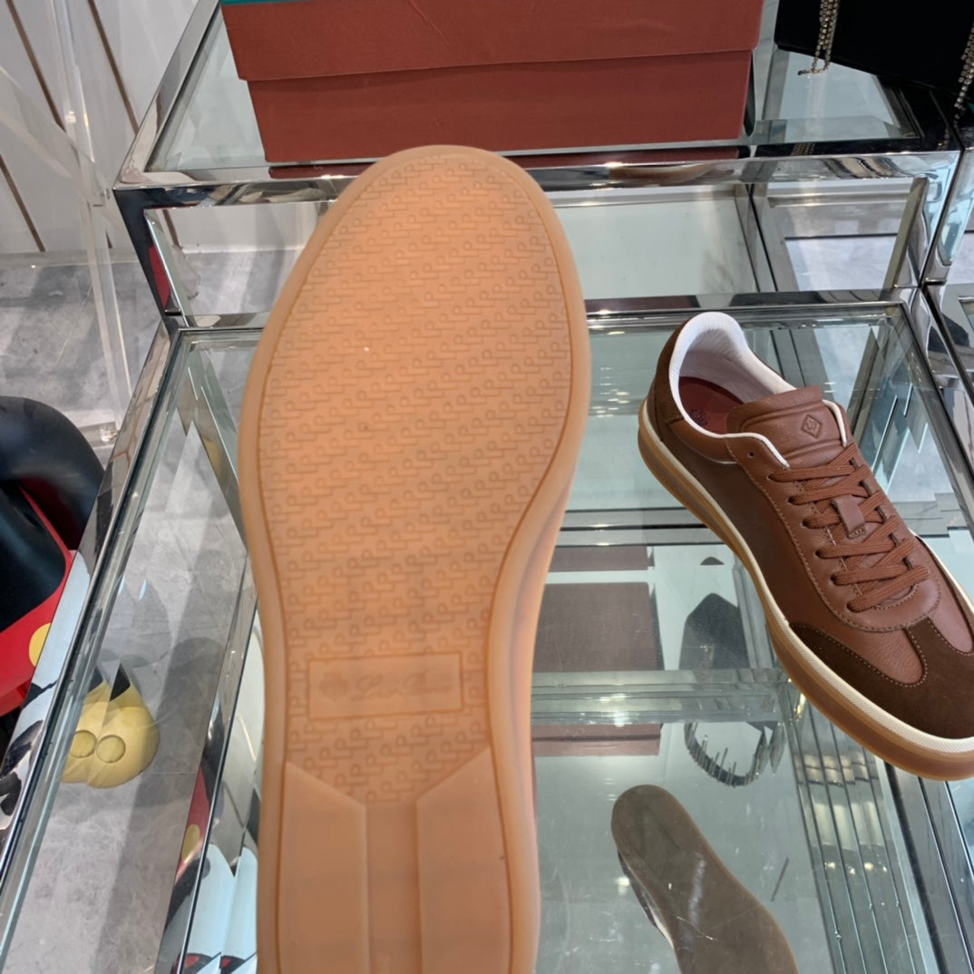 LP TENNIS WALK SNEAKERS BROWN AND CHOCOLATE CALFSKIN、mysite、Cacoeks