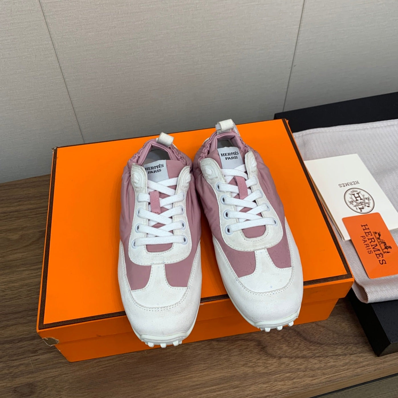 SKATEBOARD SHOES LIGHT GRAY MIX DARK PINK CALFSKIN、mysite、Cacoeks