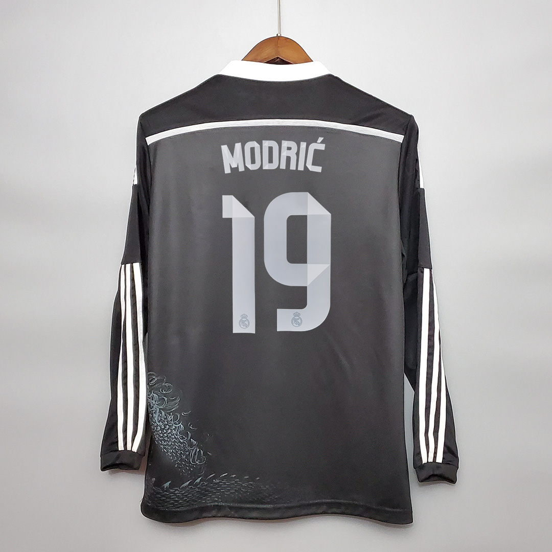 Higojerseys-Real Madrid Retro 14-15 Third Away Long Sleeve Jersey