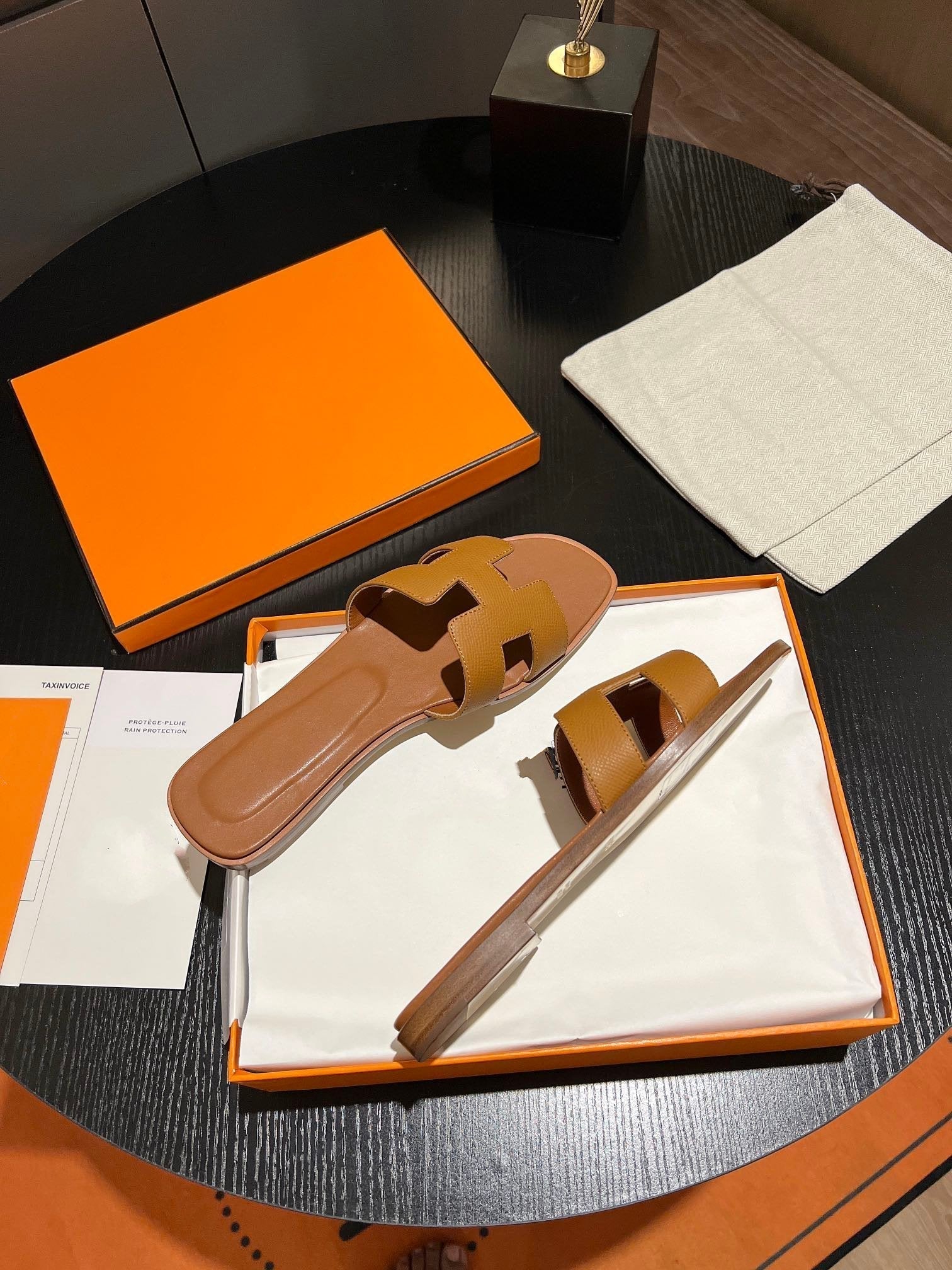 0RAN SANDAL Leather Brown、mysite、Cacoeks