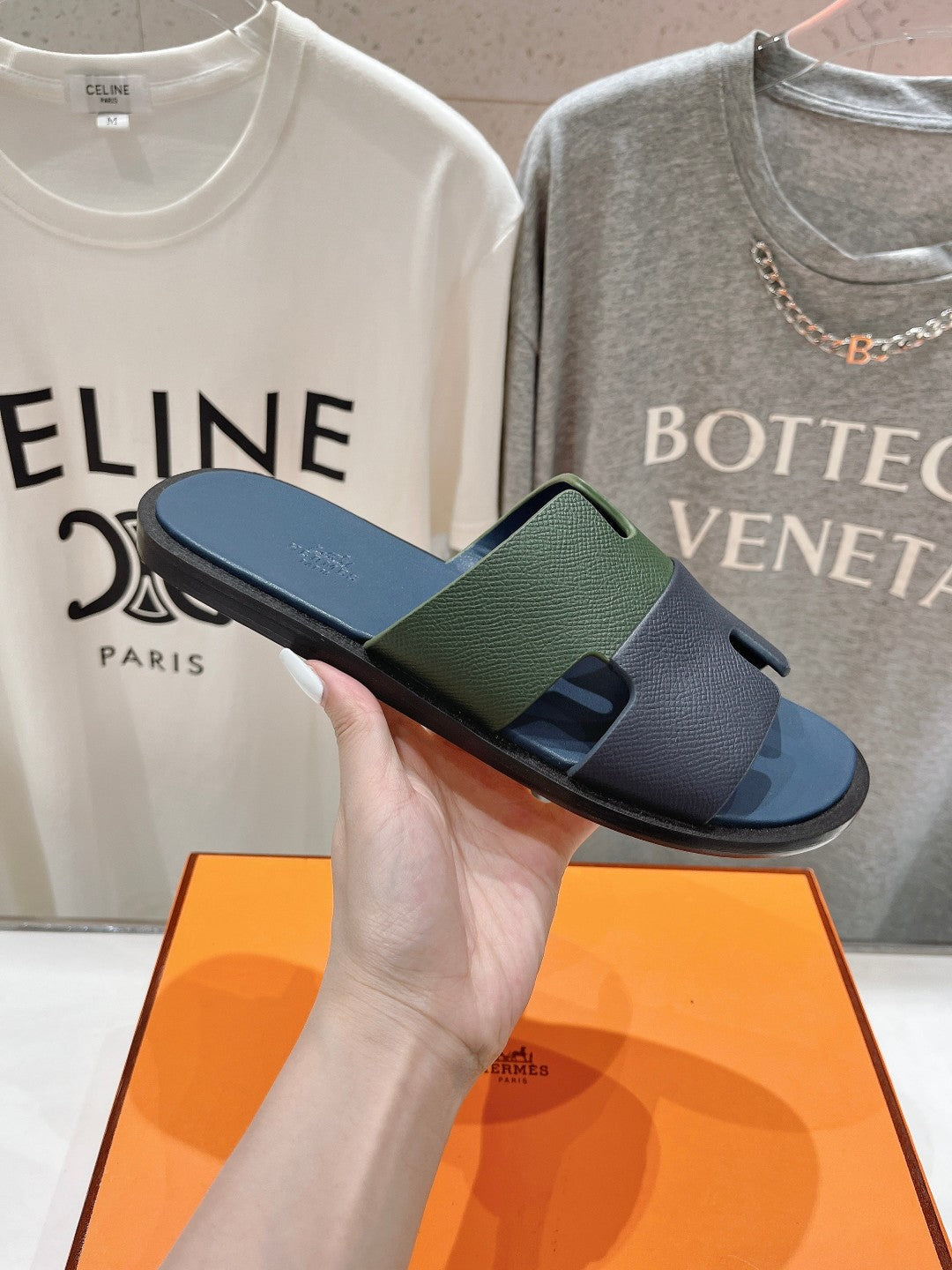 IZMIR SANDAL AEGEAN MIX HUNTER MIX PEACOCK LAMBSKIN、mysite、Cacoeks