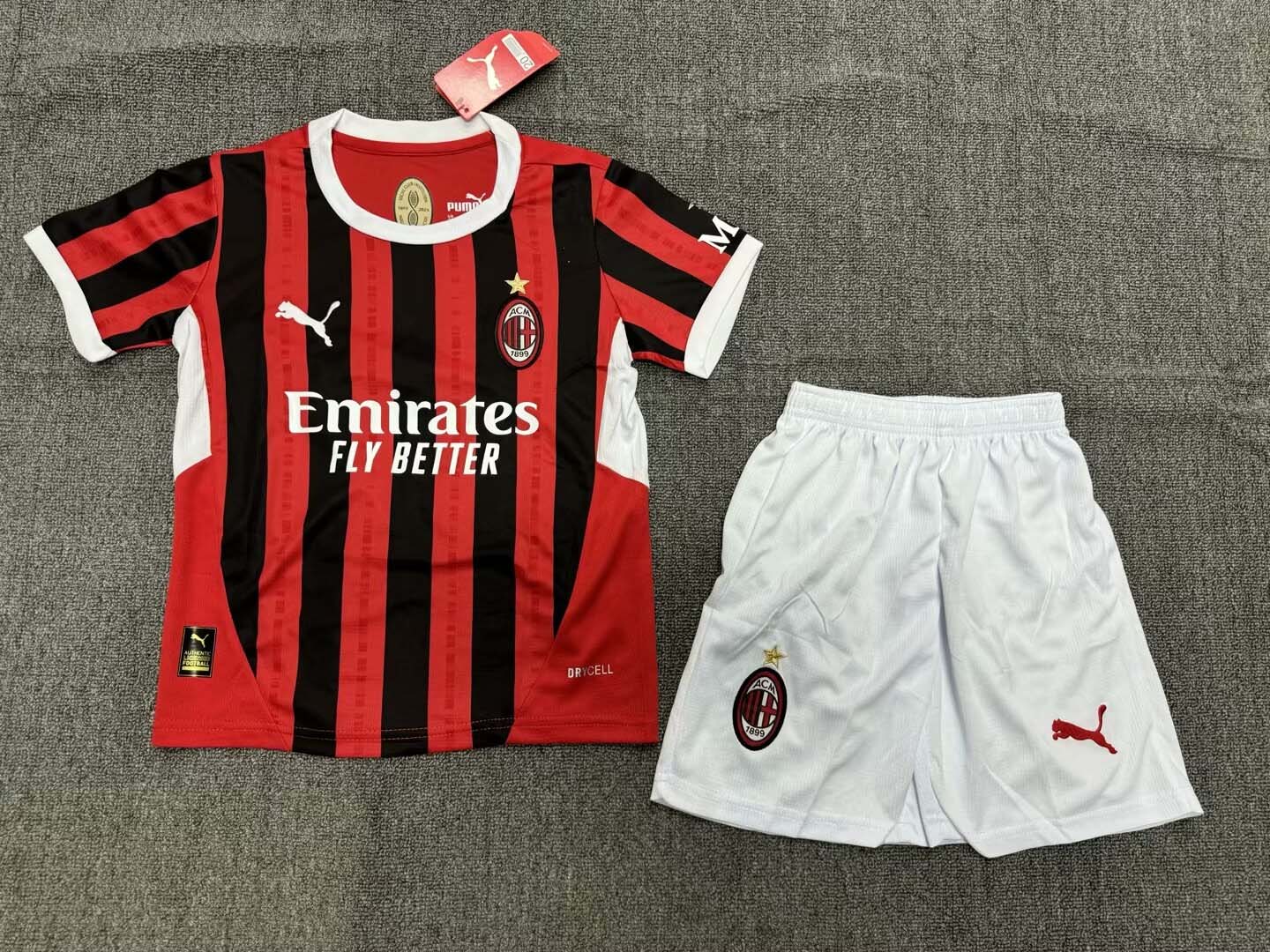 24/25 AC Milan Home Football Shirt Kids Size Suit-mysite Custom Football Kit- Nextkits