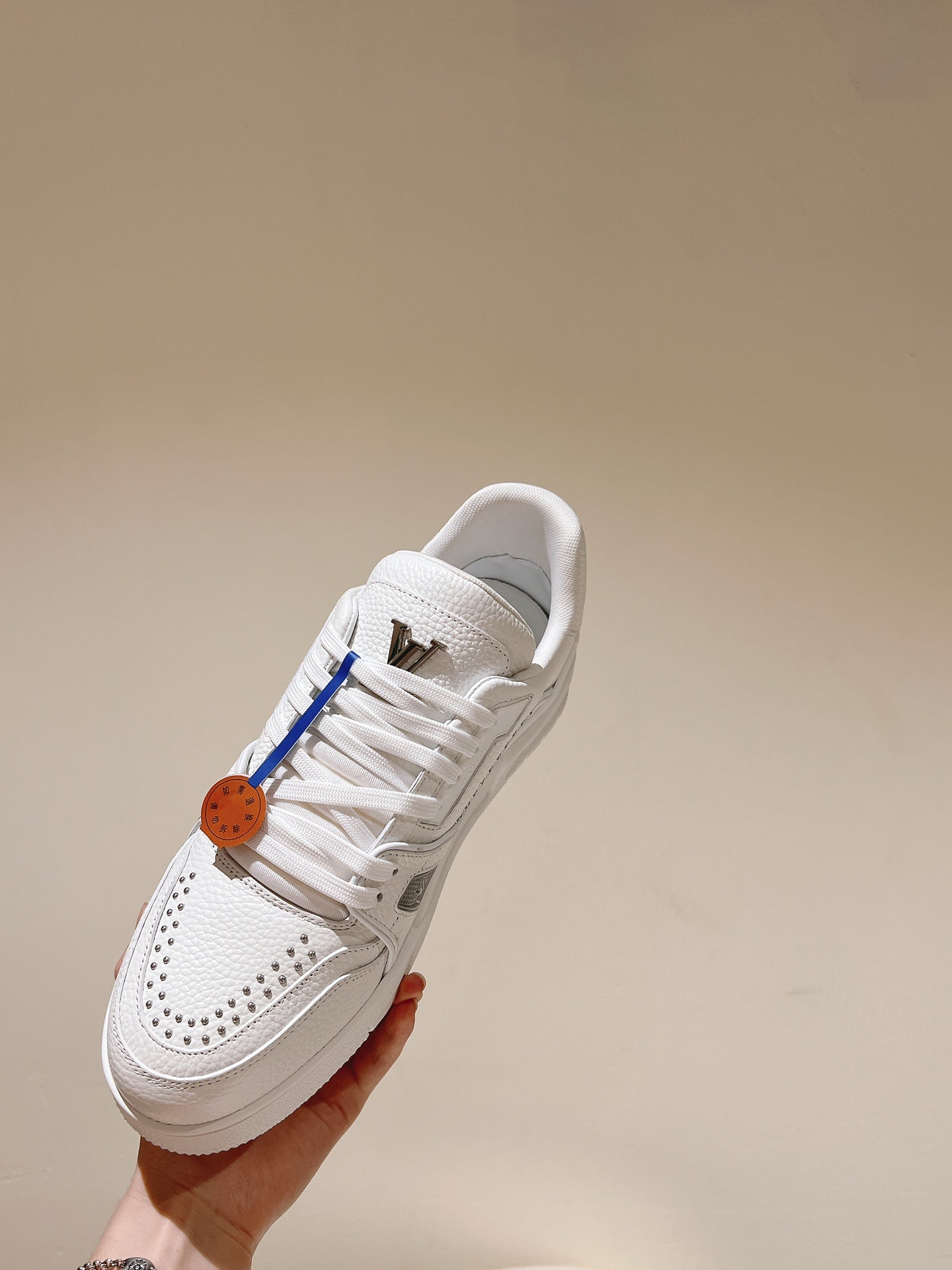 LV TRAINER SNEAKER IN WHITE CALFSKIN、mysite、Cacoeks