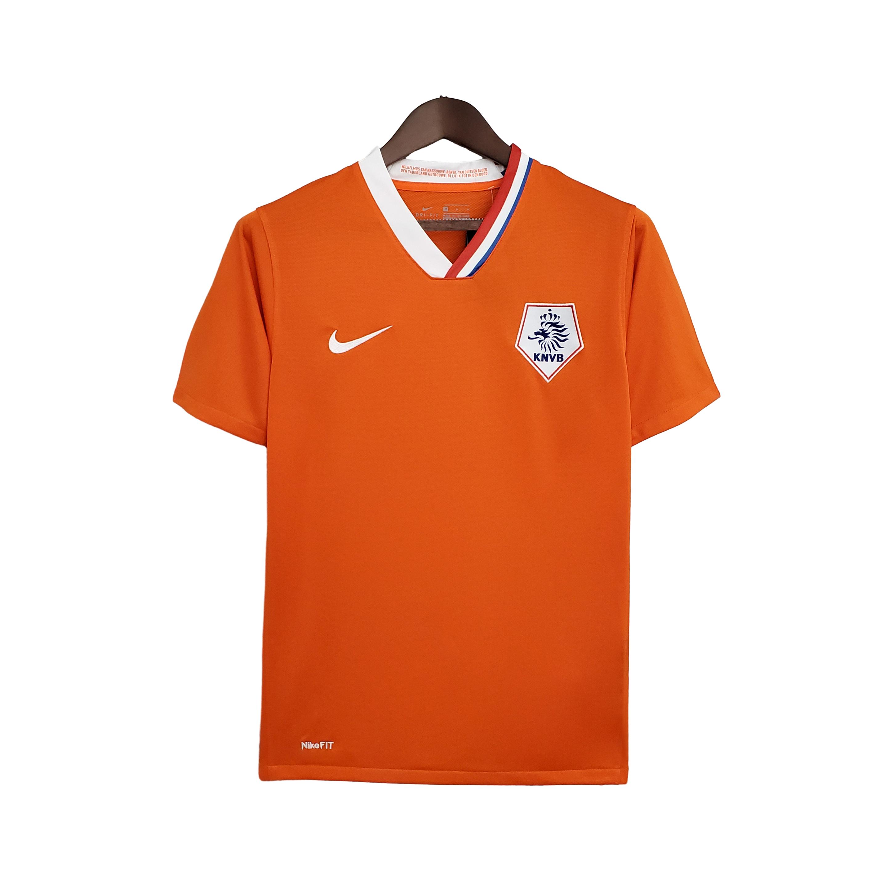 SIUjerseys-Retro Netherlands 2008 Home Stadium Jersey