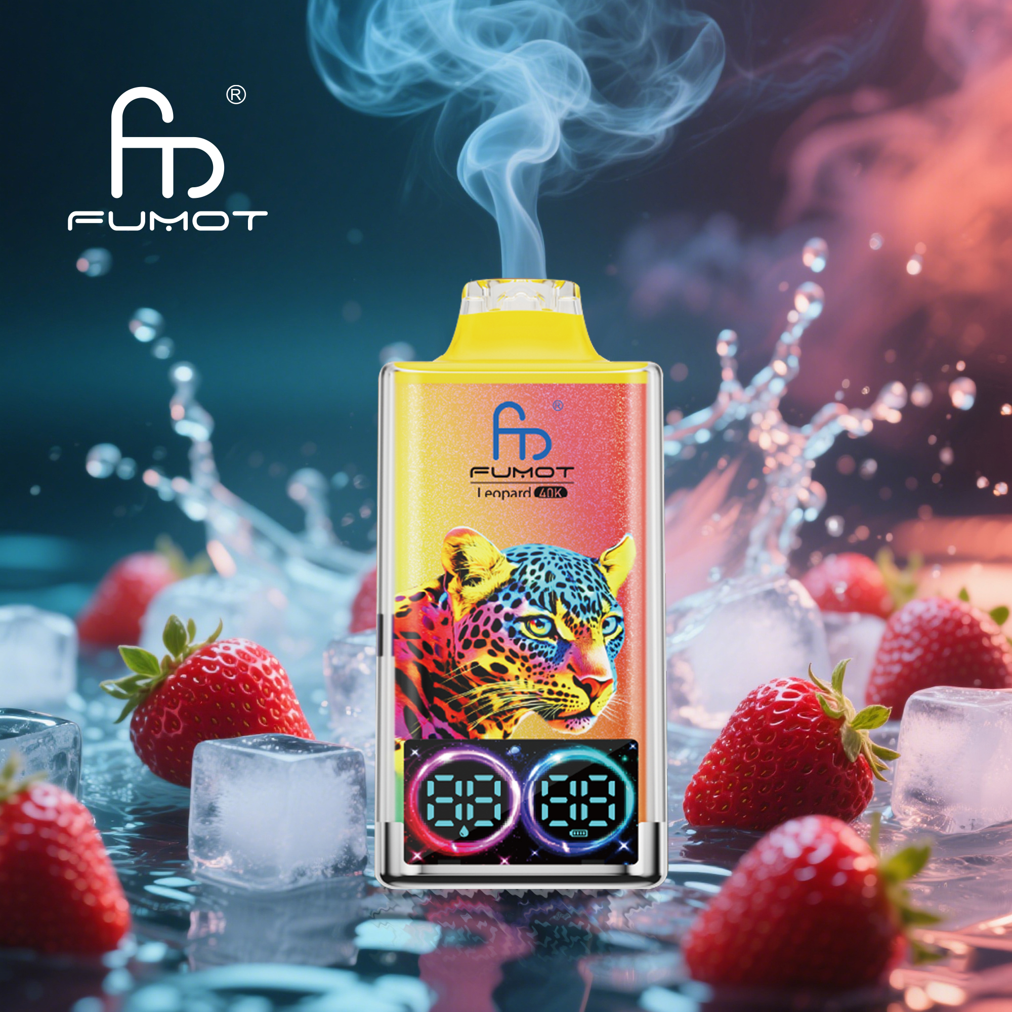  Fumot Leopard 40000 40K Puffs Original Edition Dual Mesh LCD Display Disposable Vapevpae005 vapeing vape