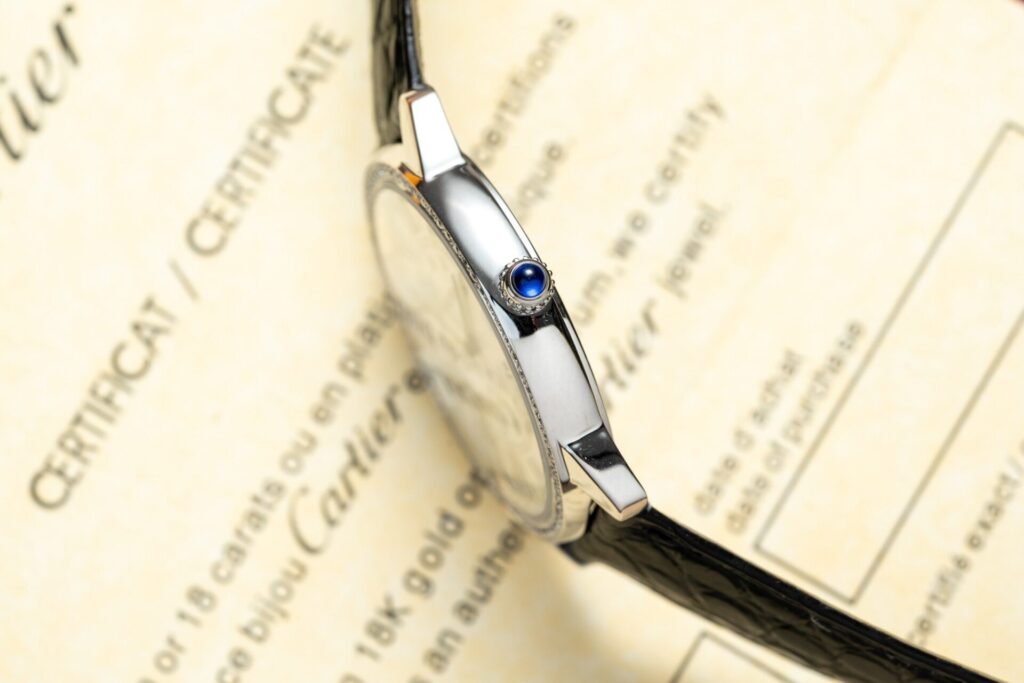 Đồng Hồ Cartier Ronde Độ Kim Cương Thiên Nhiên Nữ 36mm (1)