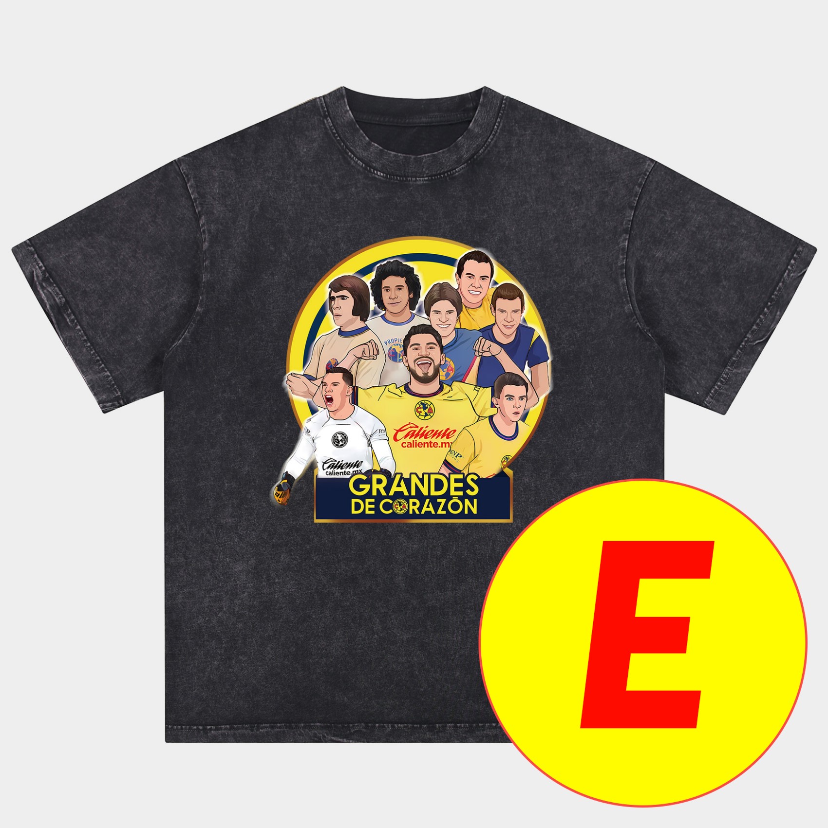 UltraTrikot-Club América Triple Championship Oversized Washed T-Shirt