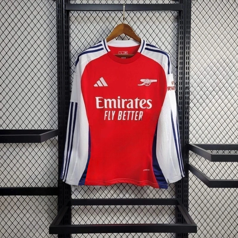2024/2025 Long Sleeve Arsenal Home Football Shirt 1:1 Thai Quality:football jersey mysite: unitedjerseyfootball 邓江浪:football