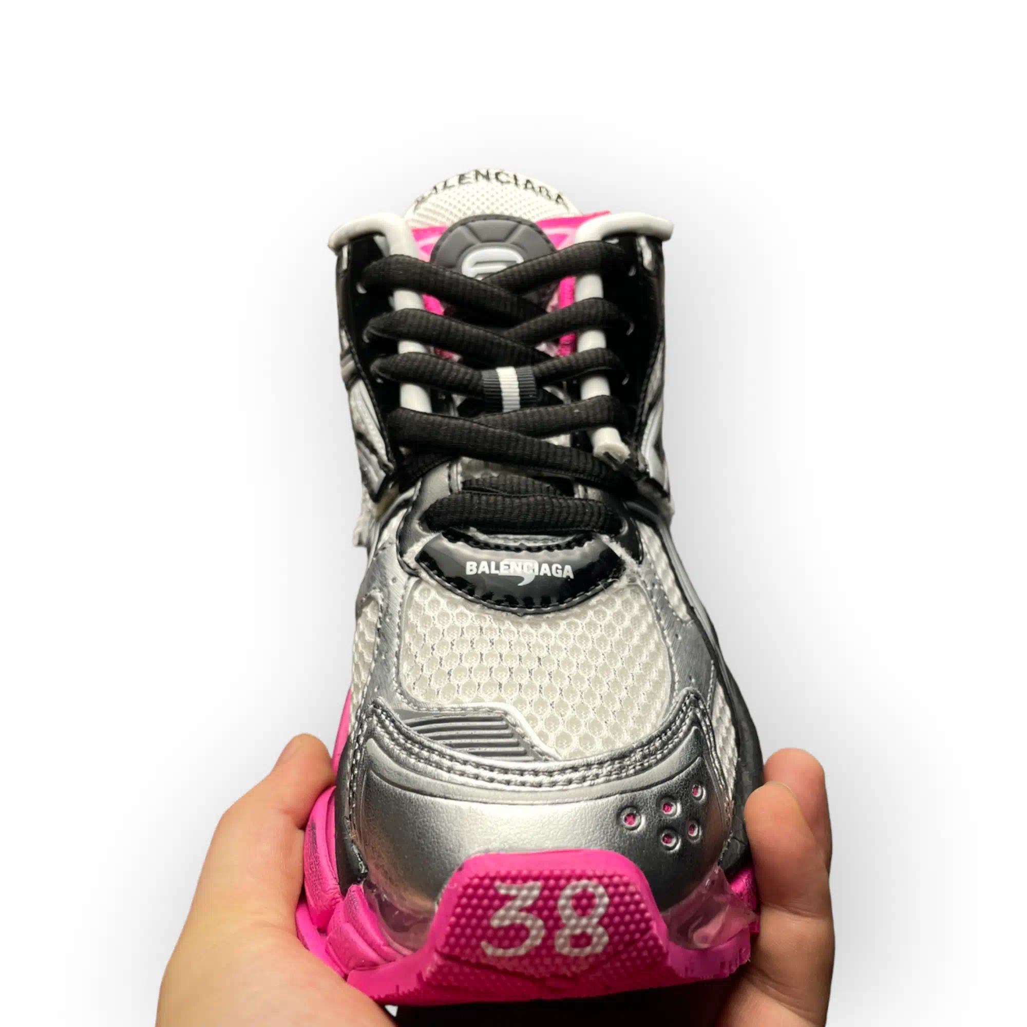 Balenciaga Runner Sneaker in Silver Pink、mysite、Cacoeks