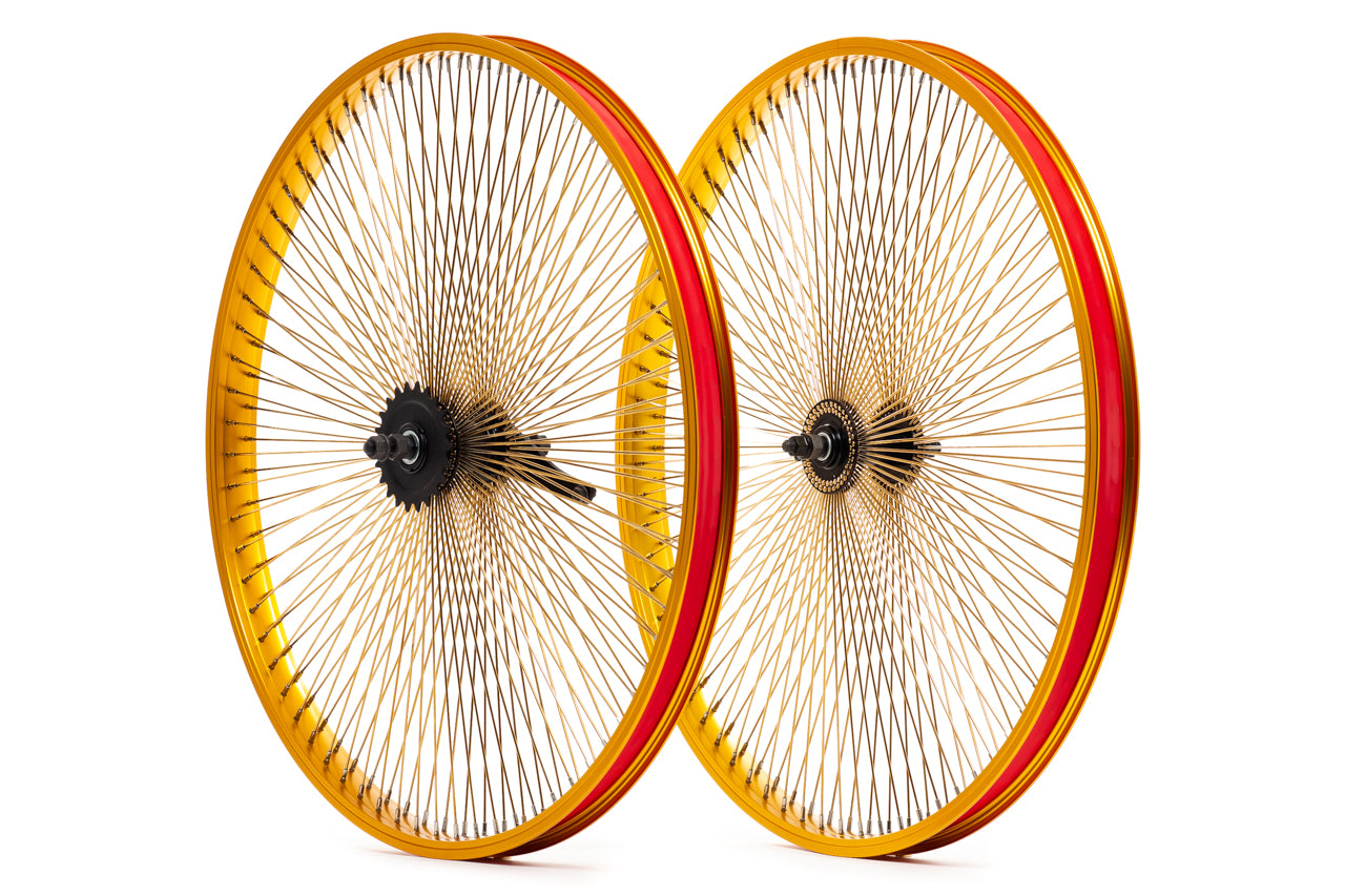 State Bicycle Co. - 144 Spoke Gold Klunker Wheelset、mySite、bearsvspackers