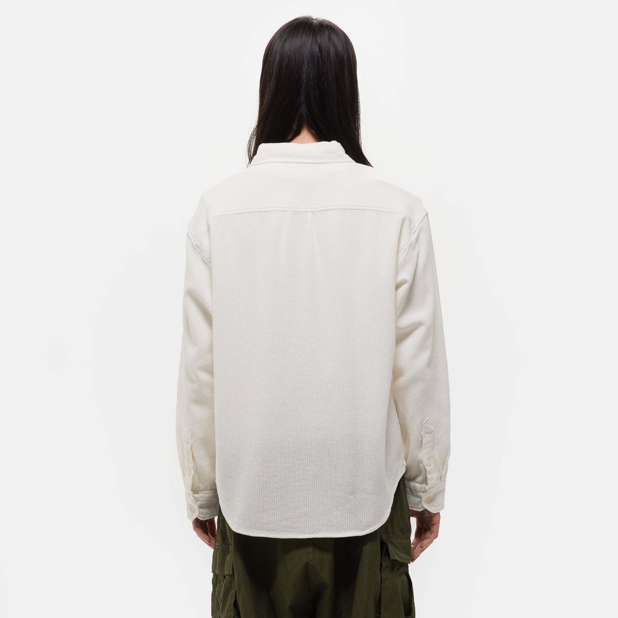 Island Shirt in White Net