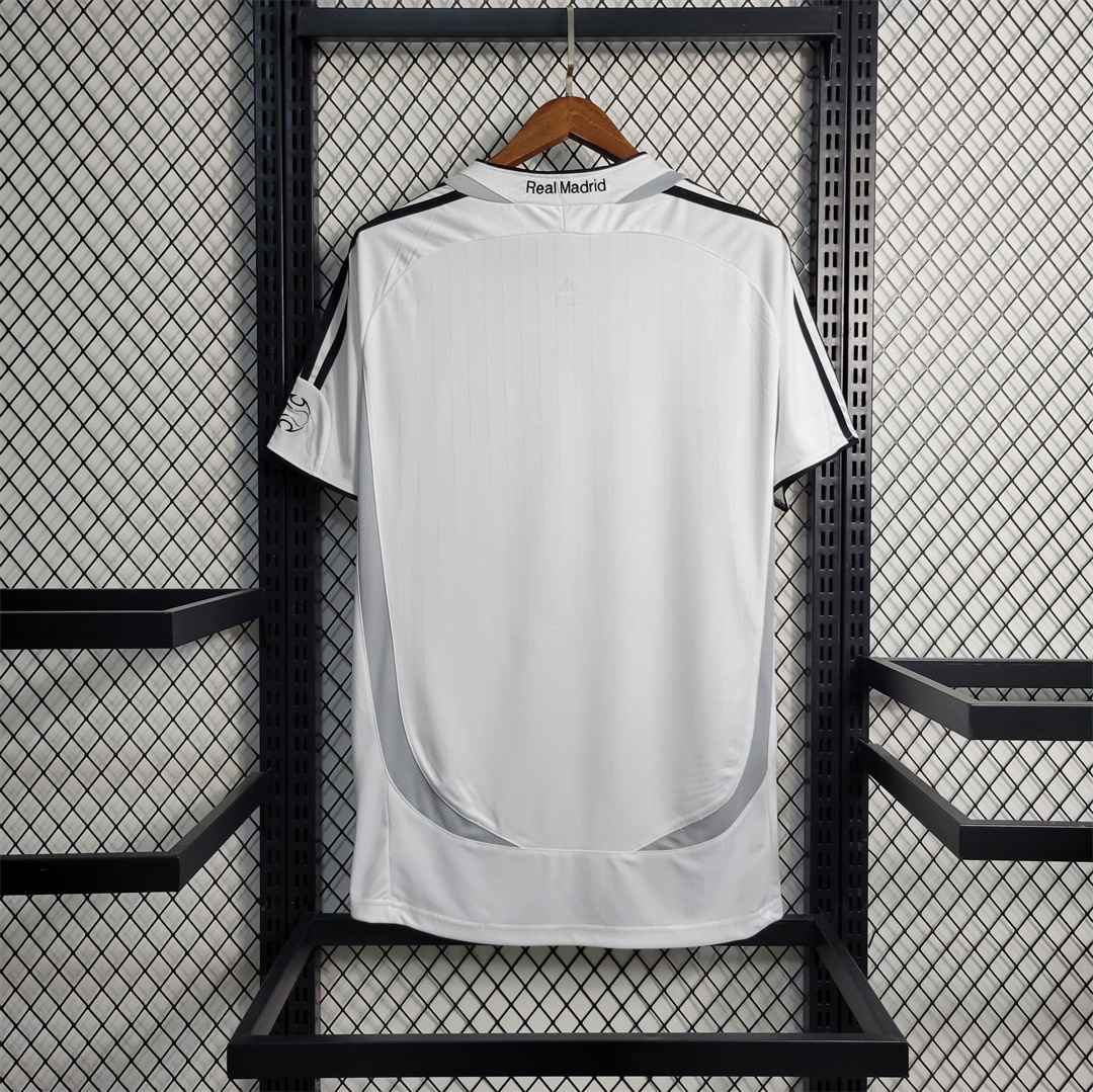 JerseysGala.com | Real Madrid Retro 06-07 Home Stadium Jersey -Customize Name, Number and Patch | Worldwide Shipping