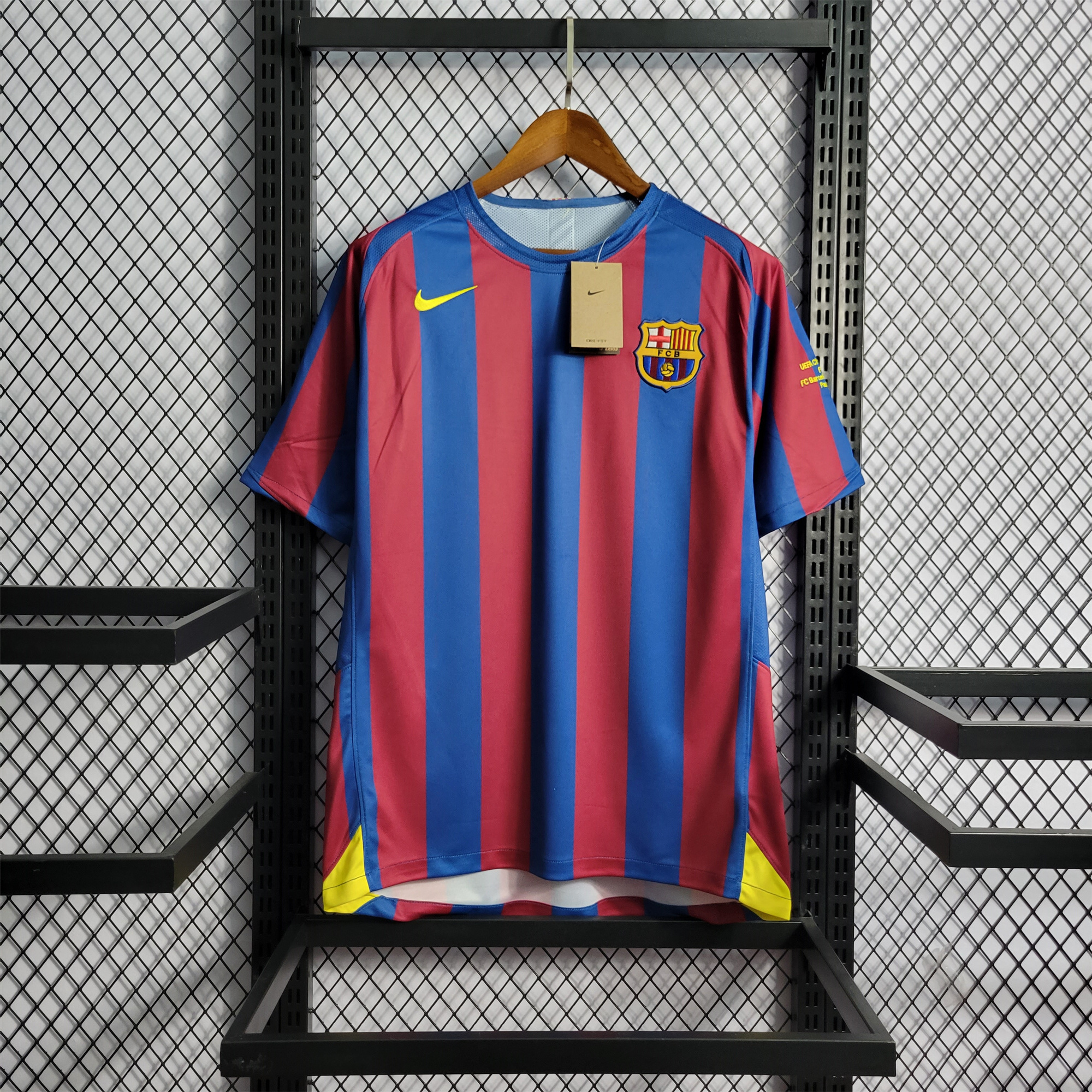 ManixJersey.com | Retro Barcelona 05-06 Home Stadium Jersey - UEFA Champions League Final -Customize Name, Number and Patch | Worldwide Shipping