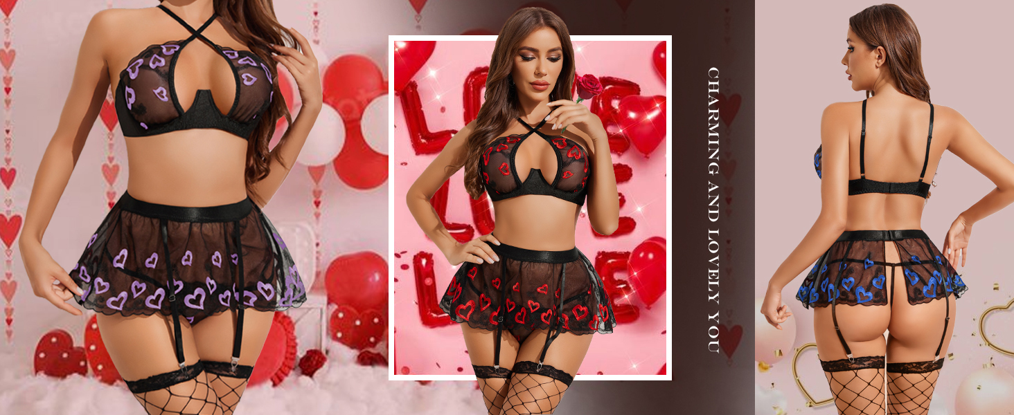 garter lingerie sets
