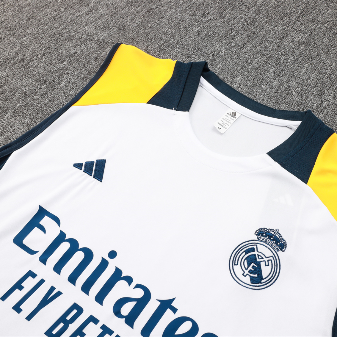 JerseysGala.com | Real Madrid 24-25 Vest Training Set - White -Customize Name, Number and Patch | Worldwide Shipping