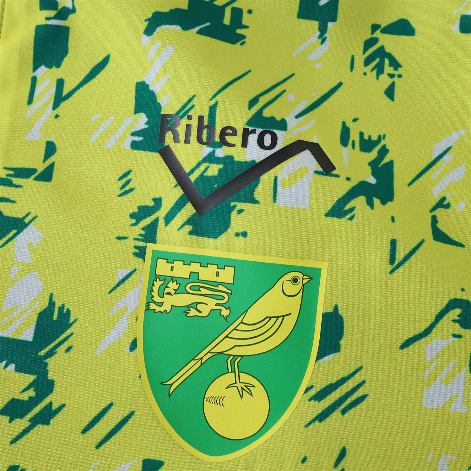 Funinjersey-Norwich City 1992-94 Retro Style Double Sided Reversible Windbreaker - Green & Yellow