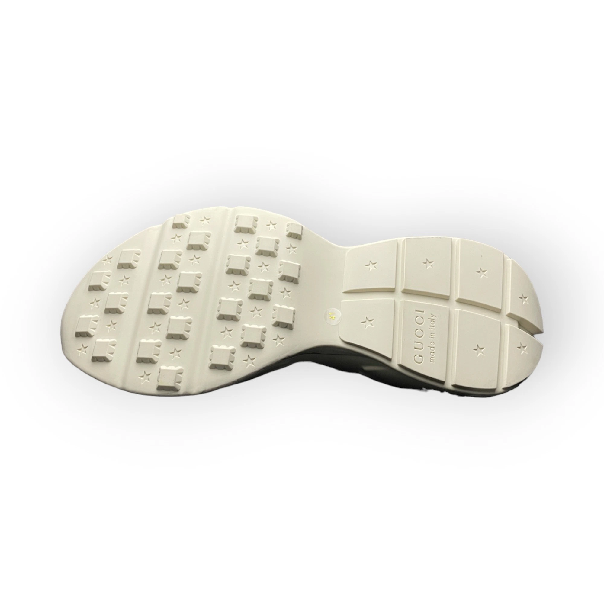 Gucci Rhython Distressed Leather Sneaker Ivory、mysite、Cacoeks