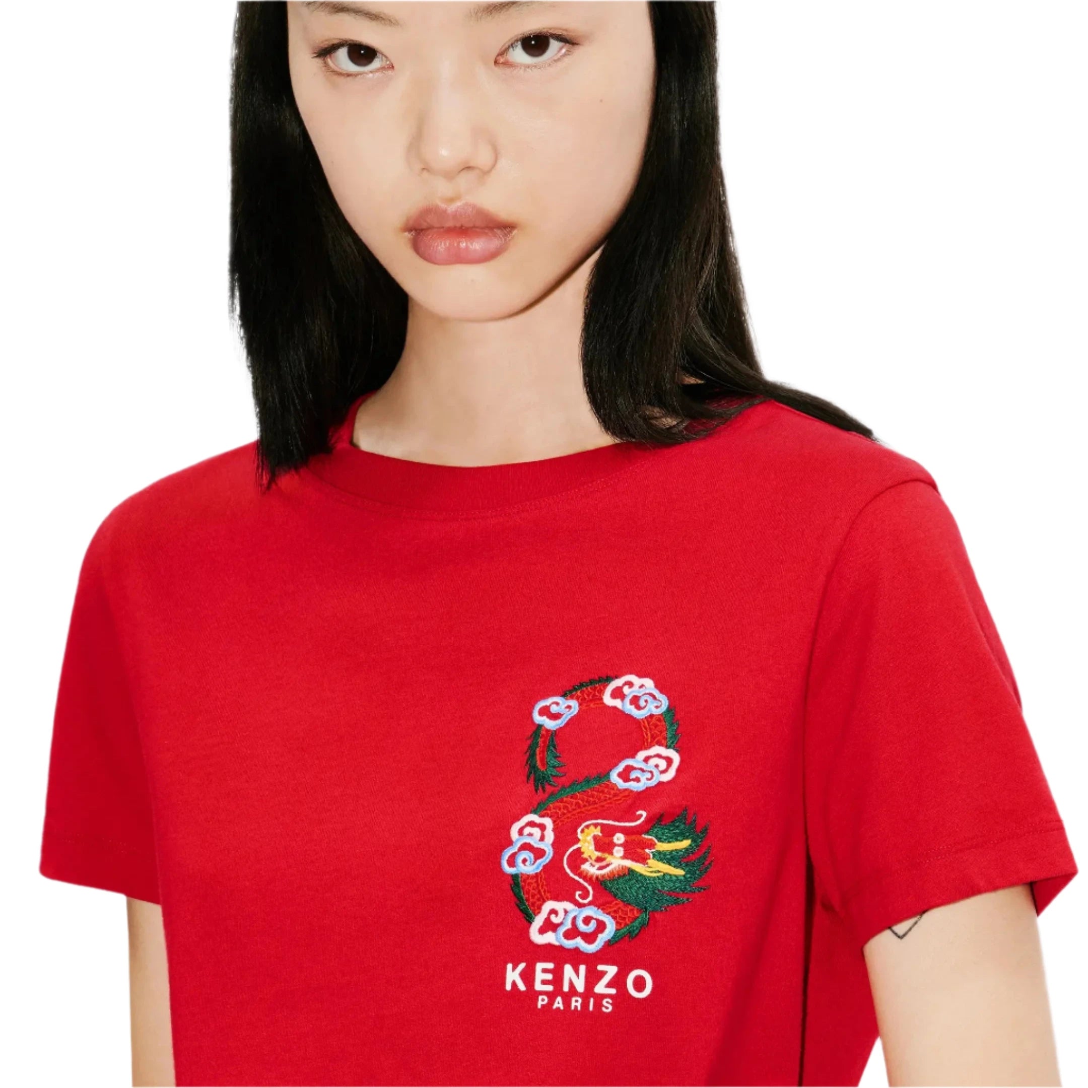 Kenzo Year of the Dragon Embroidered Slim T-Shirt、mysite、Cacoeks