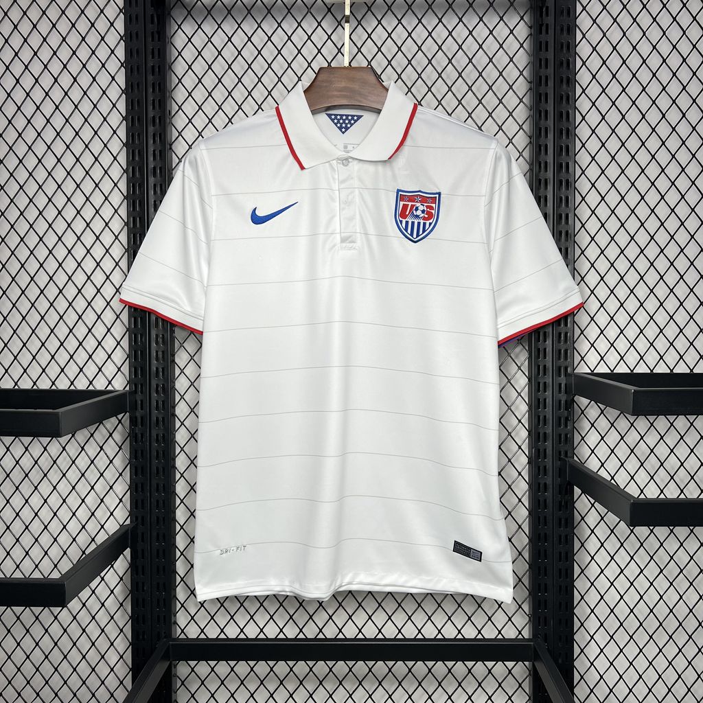 Higojerseys-Retro United States USA 2014 Home Stadium Jersey
