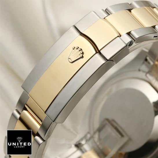 Rolex Datejust 116203 S.Steel Replica Two Tone Fold Clasp on the Rolex logo