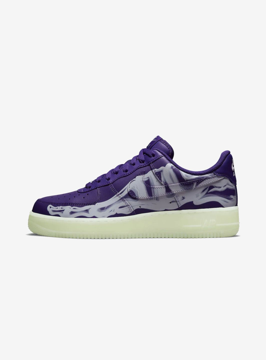 Nike Air Force 1 Low Purple Skeleton Halloween (2021)、NIKE、Cacoeks