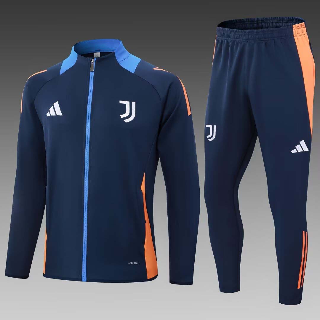 2024/2025 Juventus Long Zipped Jacket Royal Blue Football Shirt 1:1 Thai Quality Set:football jersey mysite: unitedjerseyfootball 邓江浪:football
