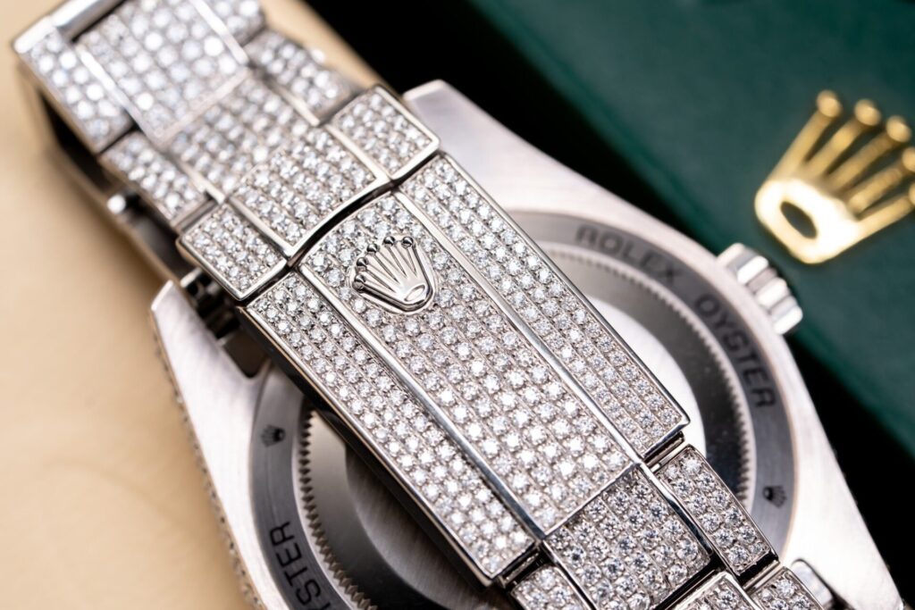 Đồng Hồ Rolex Đính Kim Cương Moissanite (3)