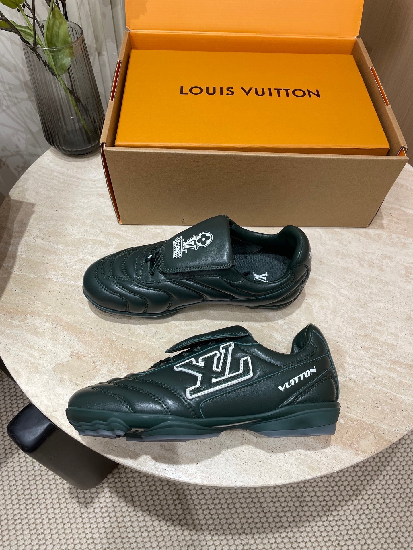 FOOTPRINT SOCCER SNEAKER IN FOREST GREEN CALFSKIN、mysite、Cacoeks