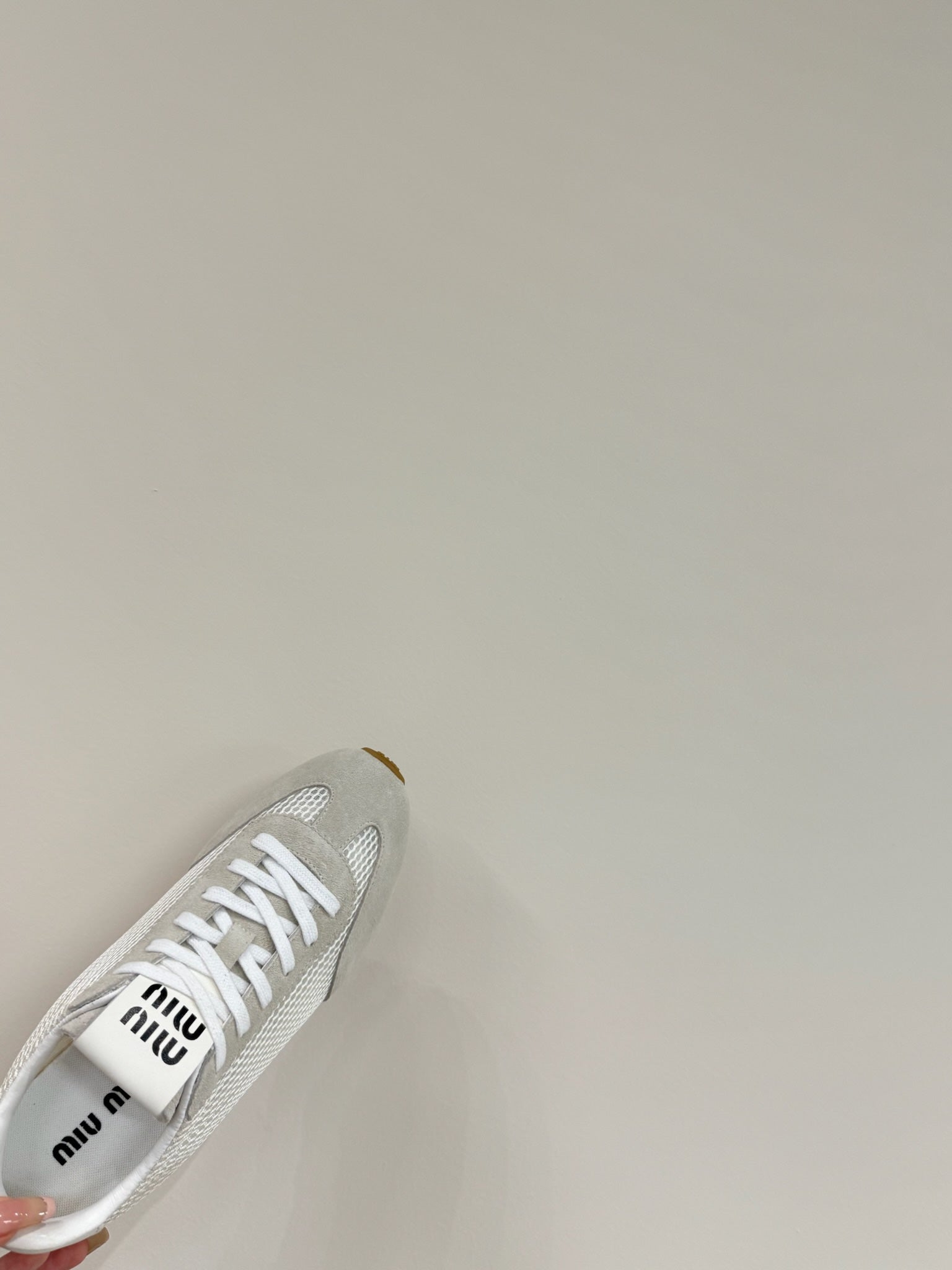 RETRO SNEAKERS IN BEIGE MESH AND SUEDE、mysite、Cacoeks