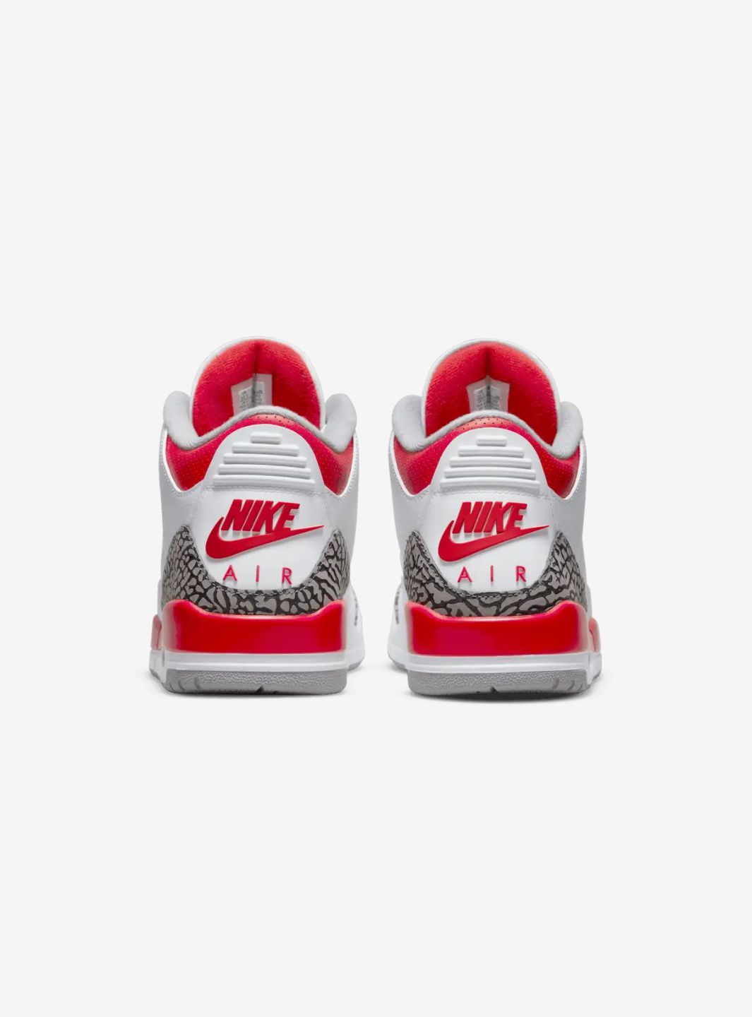 Air Jordan 3 Retro Fire Red (2022)、JORDAN、Cacoeks