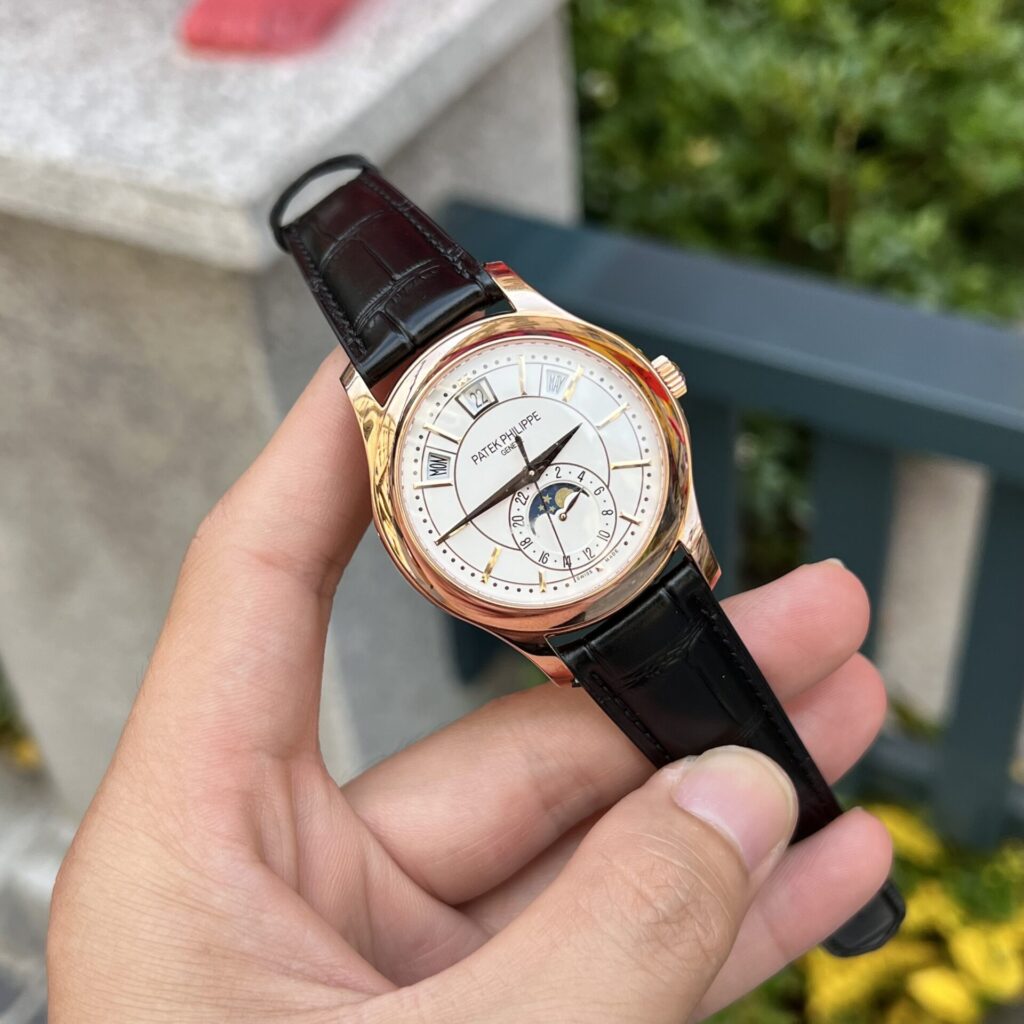 Đồng Hồ Patek Philippe 5205R Bọc Vàng Hồng 18K Replica 11 40mm (1)