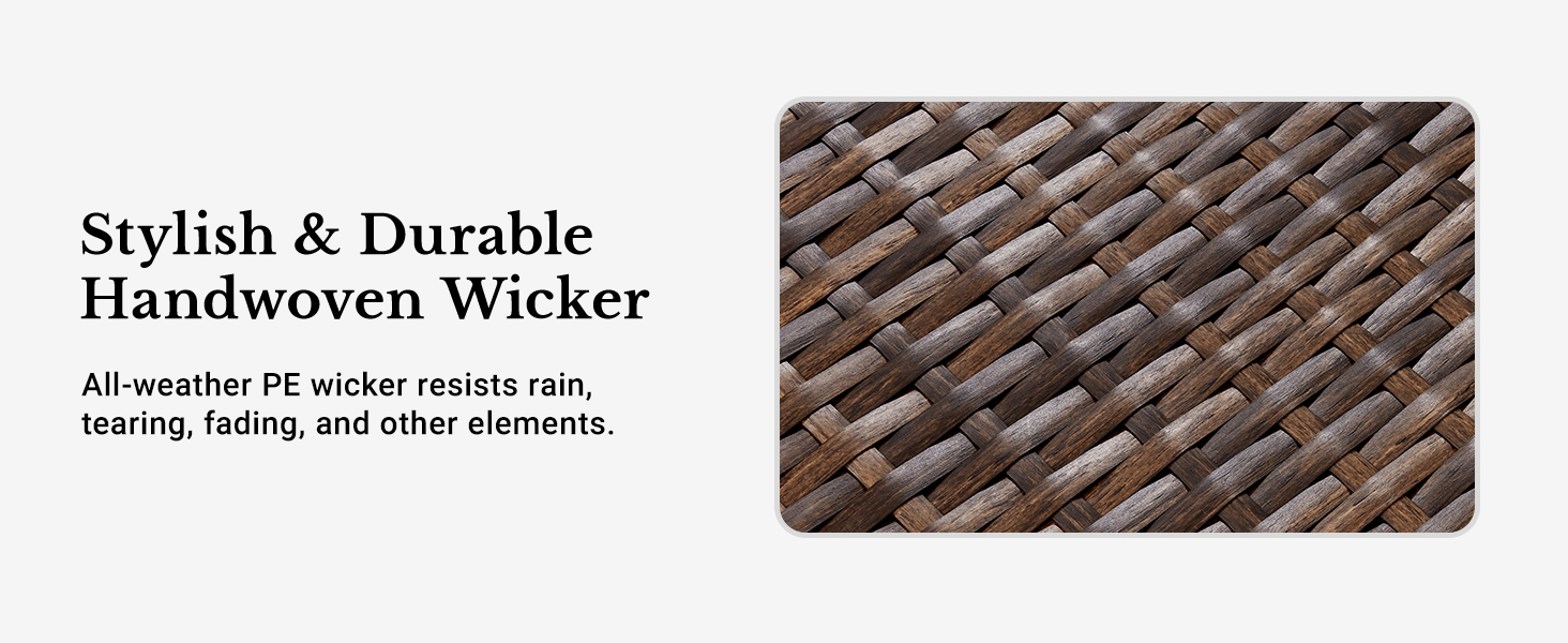 premium handwoven PE wicker