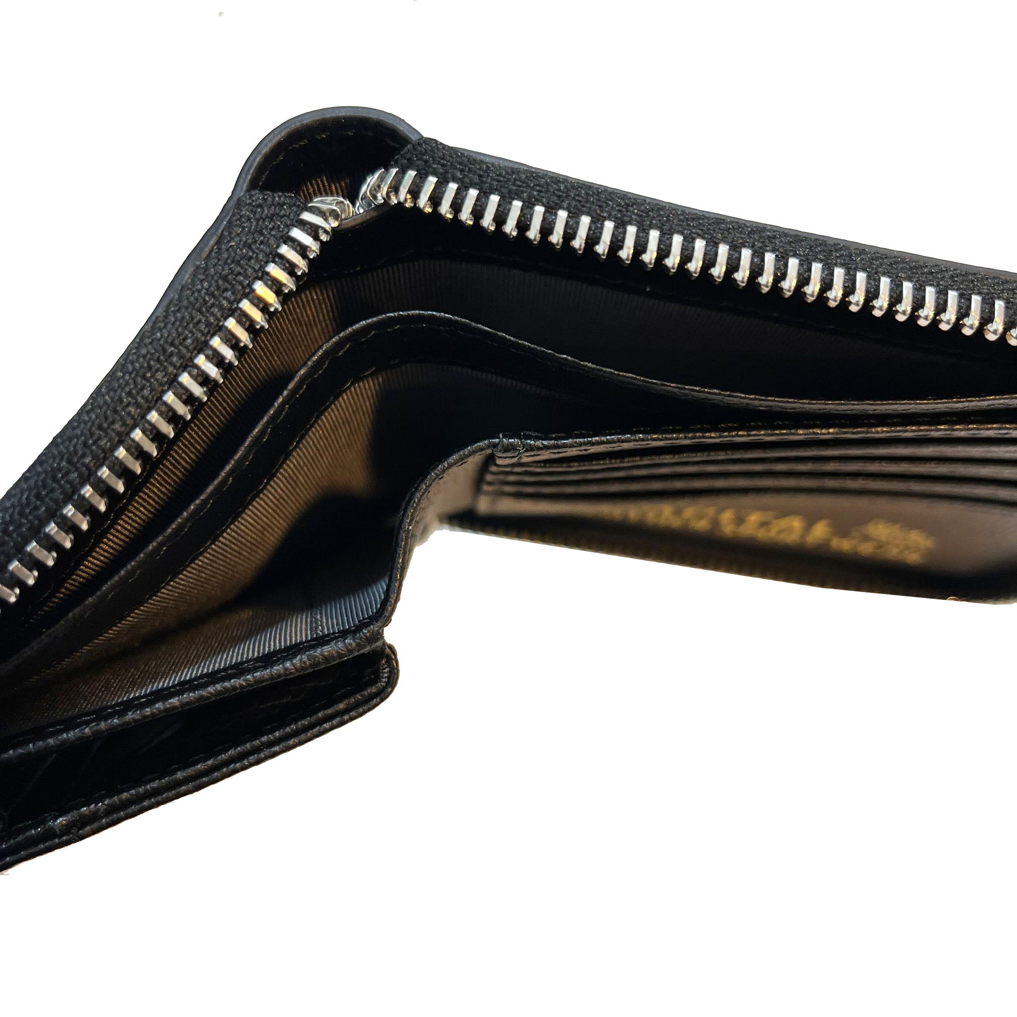 KAPITAL THUMBS UP BONE HAND ZIP WALLET  K2503XG522   Black 