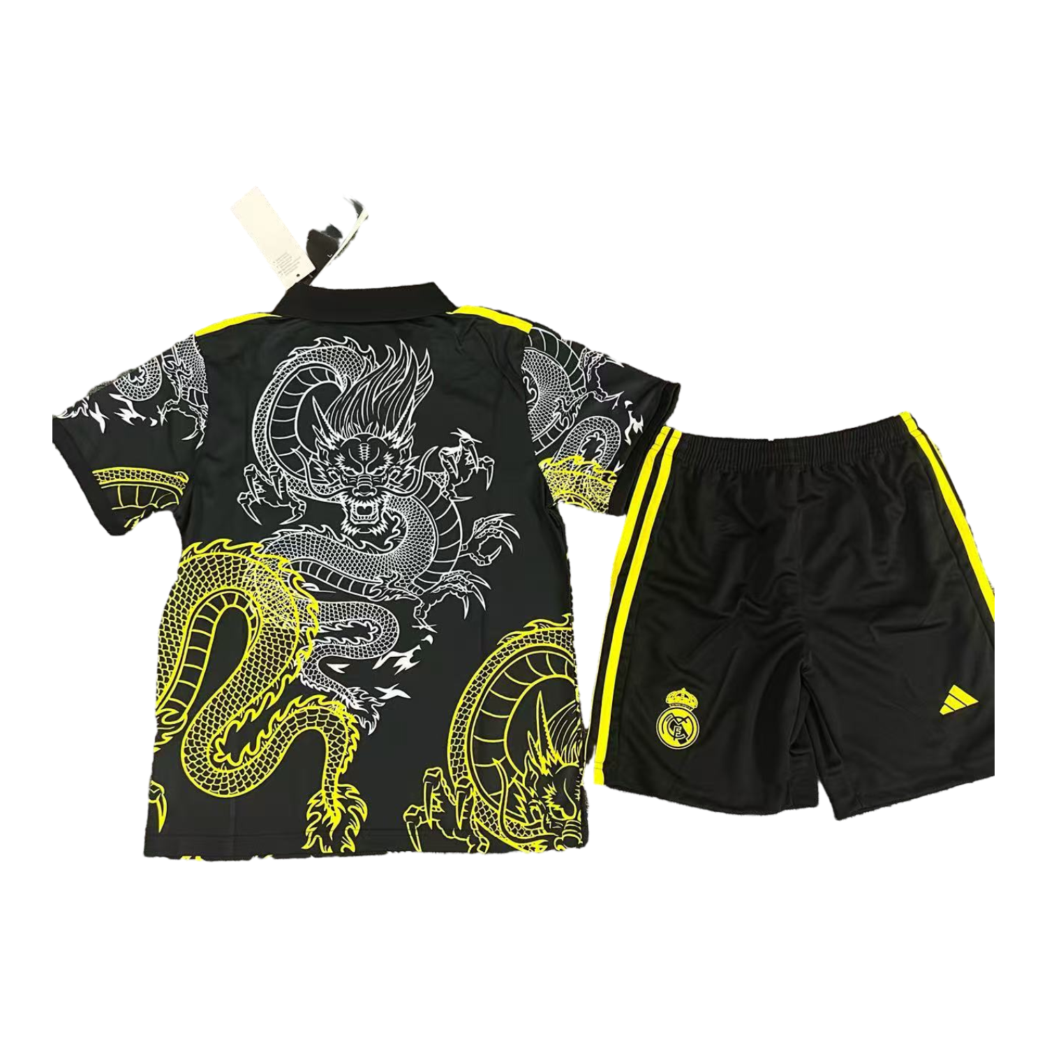 UltraTrikot-Real Madrid 25-26 Yellow And White Dragon Black Special Kids Kit