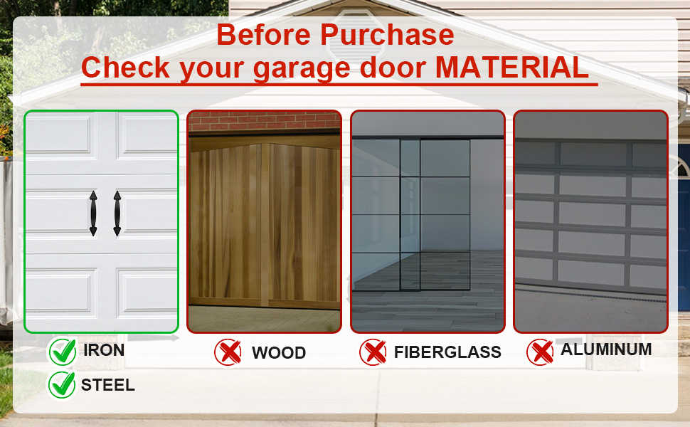 garage door black metal decorative hardware