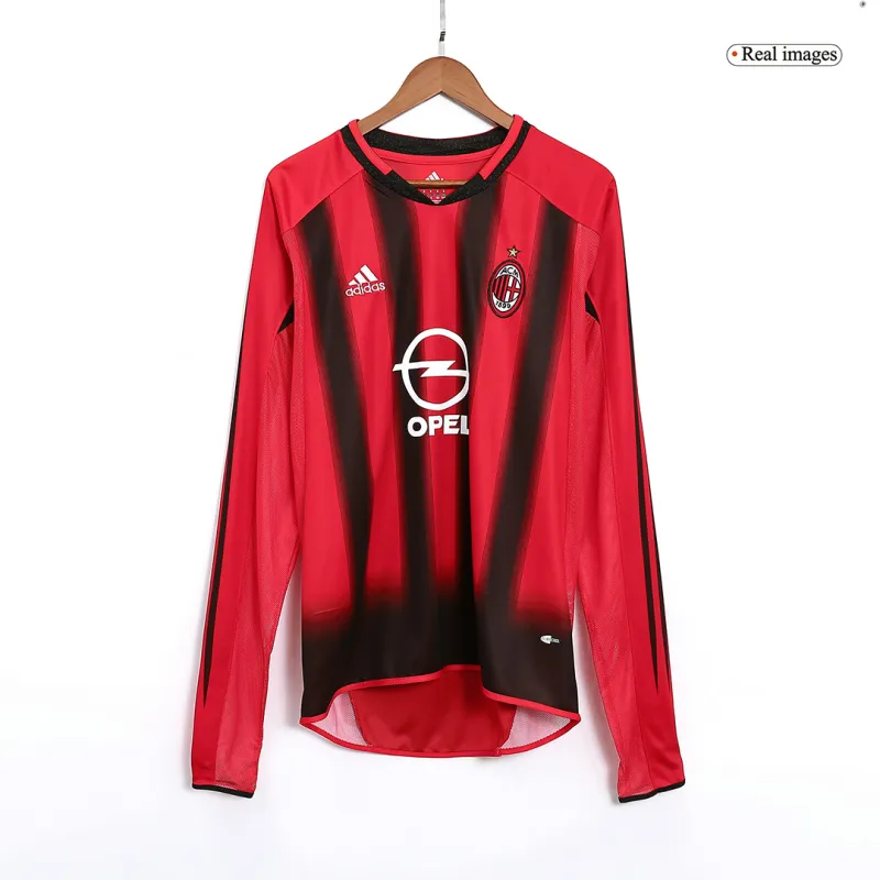 04-05 AC Milan Home soccer jersey -Long Sleeve Retro version: Ajax 24-25 Home Stadium Jersey - Fans Version mysite: Adidas luxuryfootballshirts.com: https://www.luxuryfootballshirts.com/