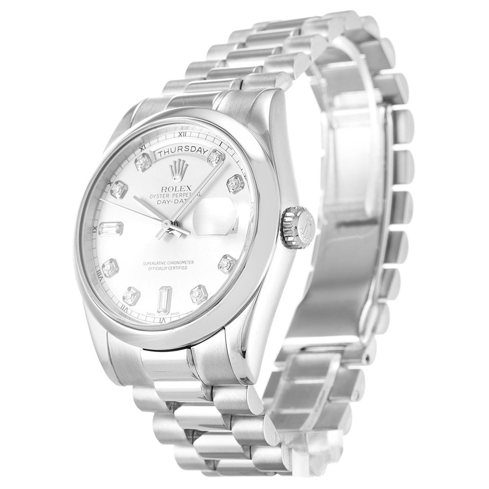 Replica Rolex Day-Date 36mm Silver Dial 118209-fasswatch