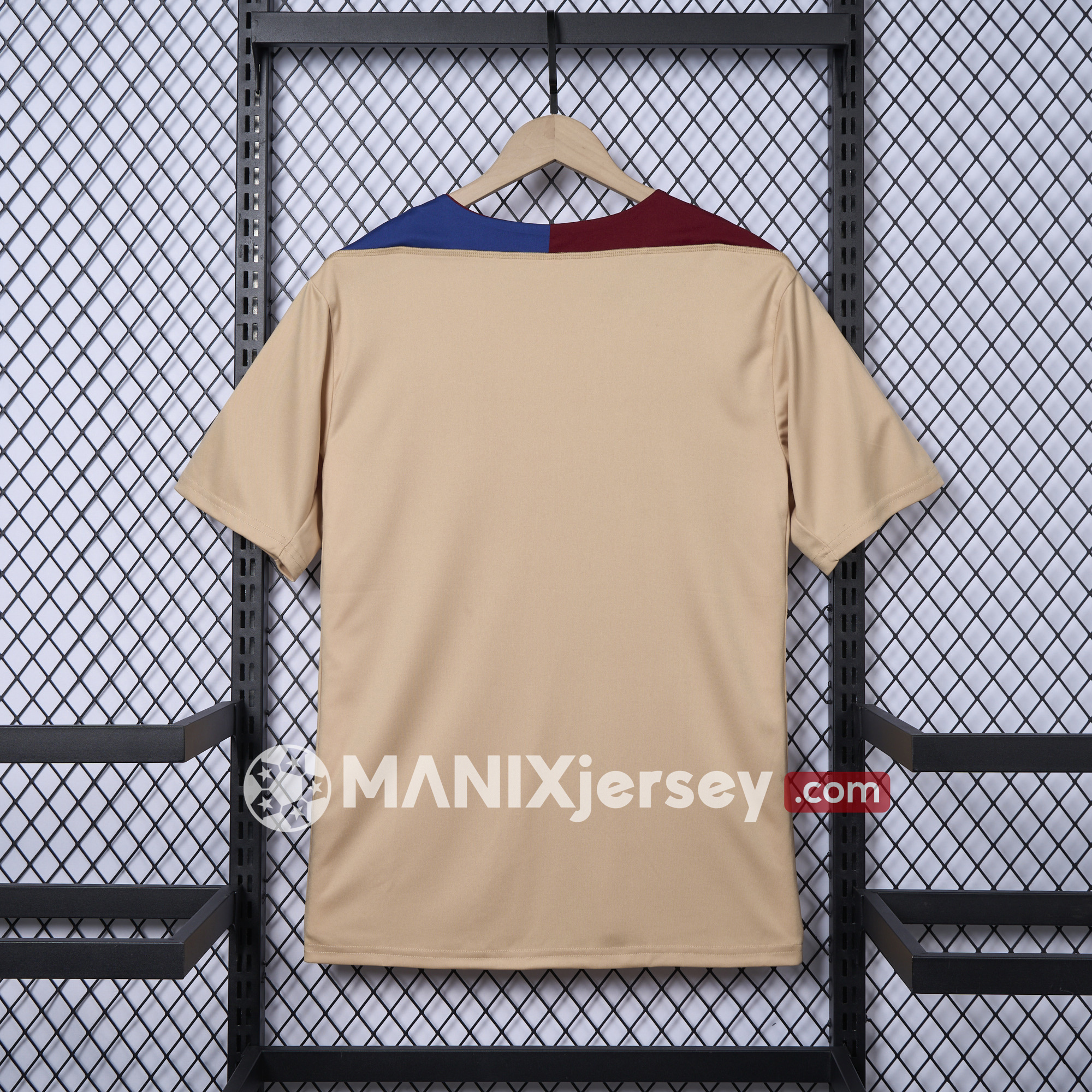 ManixJersey.com | Barcelona 24-25 Frick Same Style Coach Training Shirt - Gold -Customize Name, Number and Patch | Worldwide Shipping