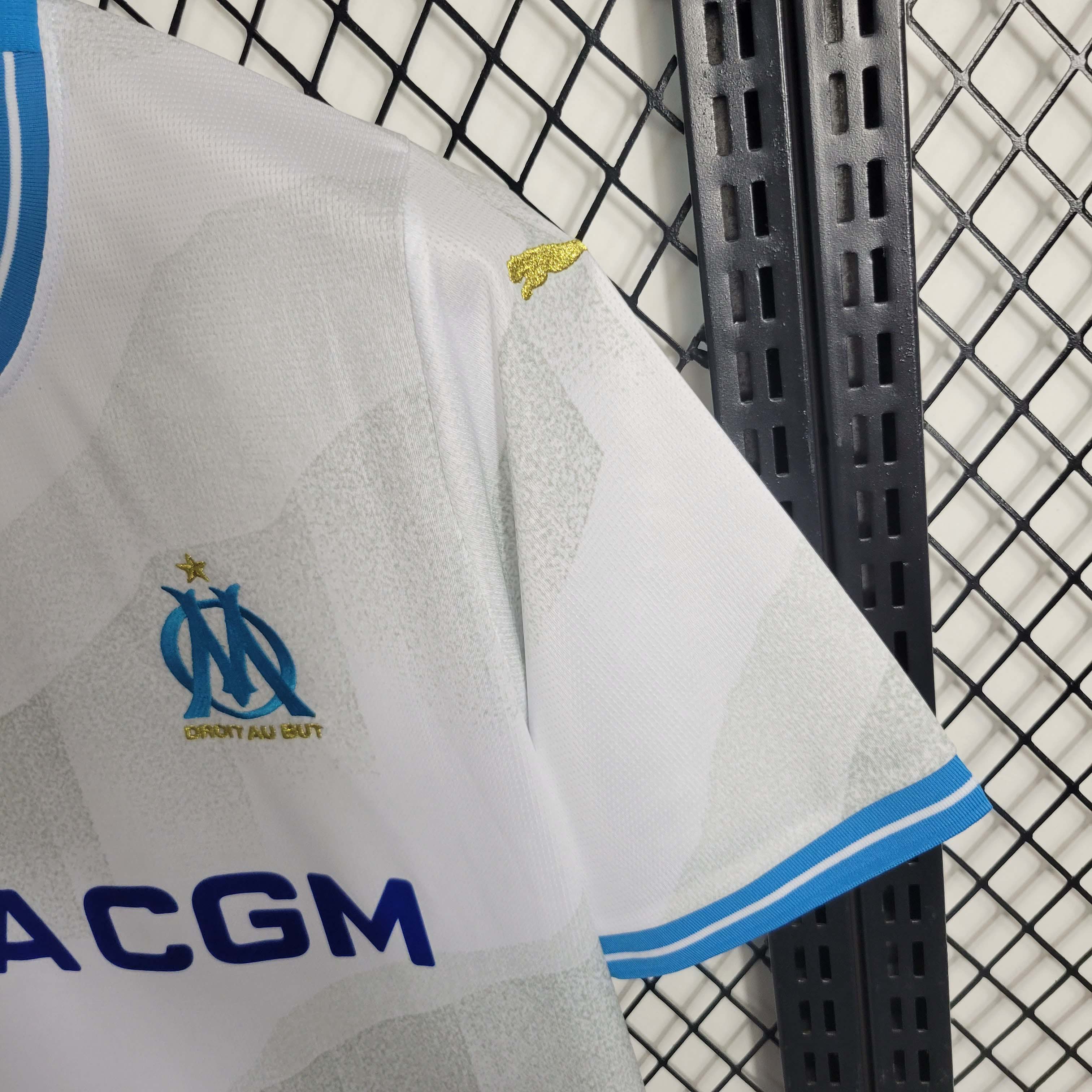 2023/2024 Olympique de Marseille Home Football Jersey:football jersey mysite: unitedjerseyfootball 邓江浪:football
