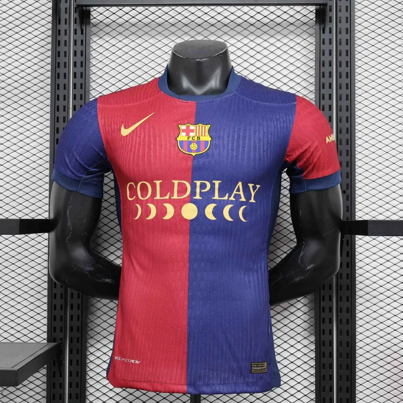 2024/2025 Player Version Barcelona Home (Coldplay) Football Jersey 1:1 Thai Quality:football jersey mysite: unitedjerseyfootball 邓江浪:football