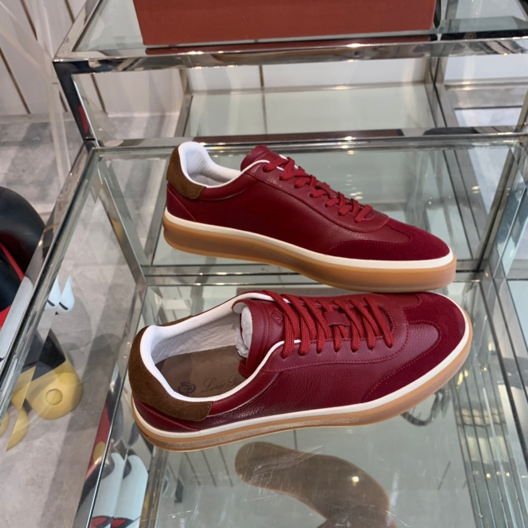 LP TENNIS WALK SNEAKERS CHERRY CALFSKIN、mysite、Cacoeks