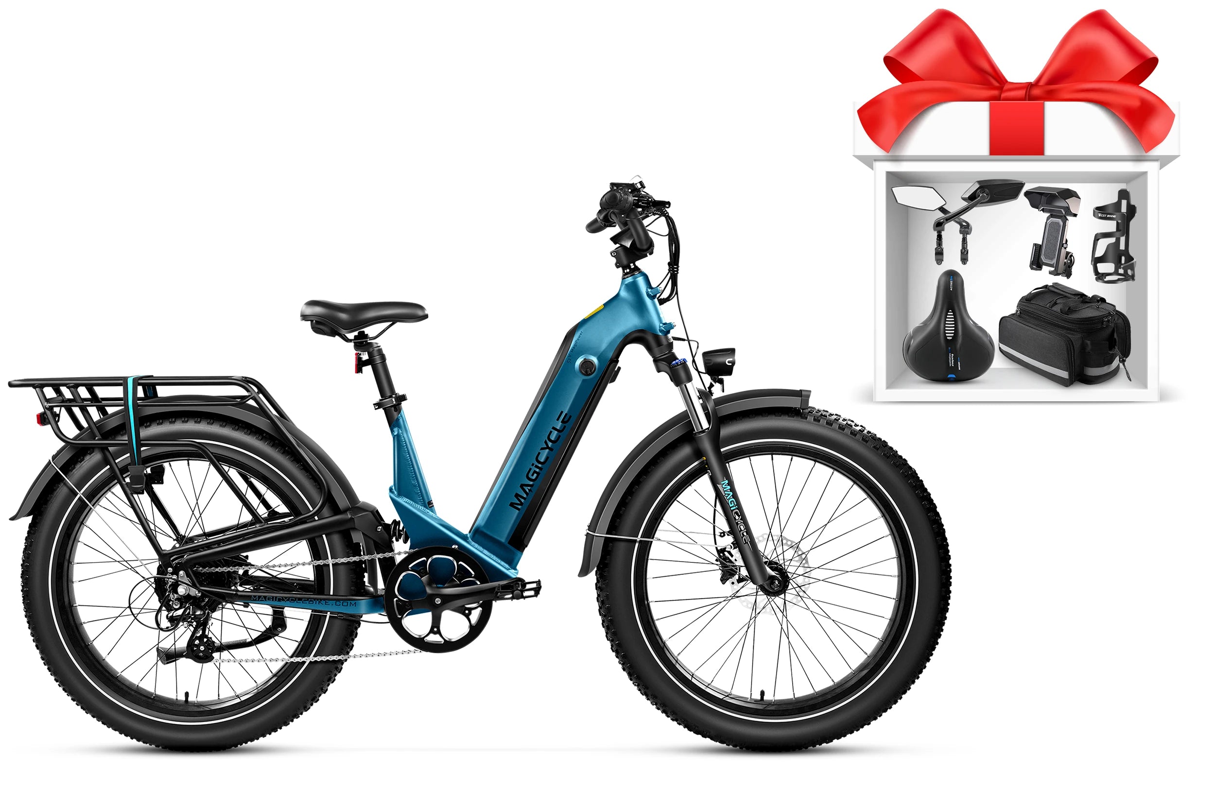 Magicycle Deer Step-Thru Full Suspension Ebike SUV、mySite、bearsvspackers