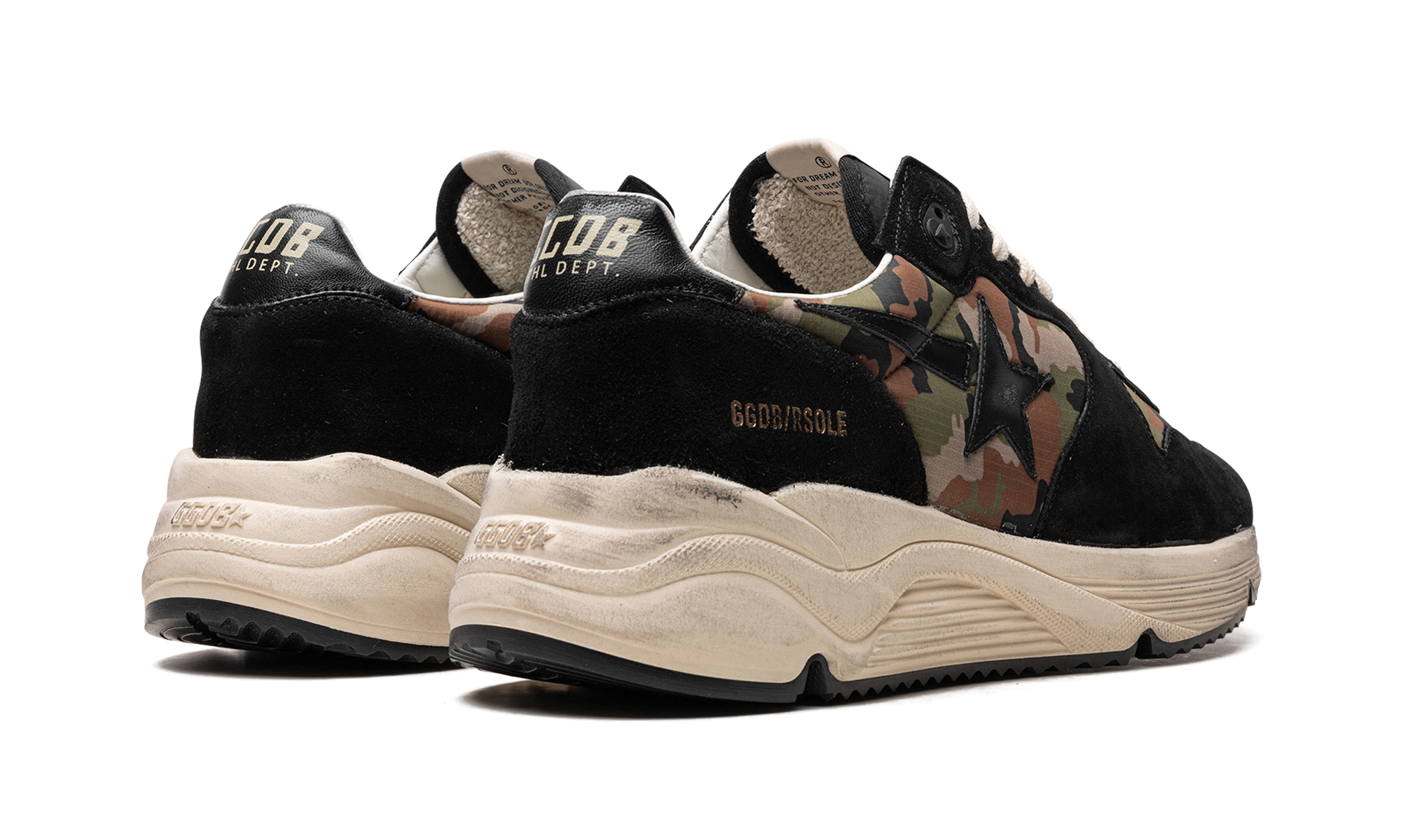 RUNNING SOLE "BLACK / CAMO"、mysite、Cacoeks