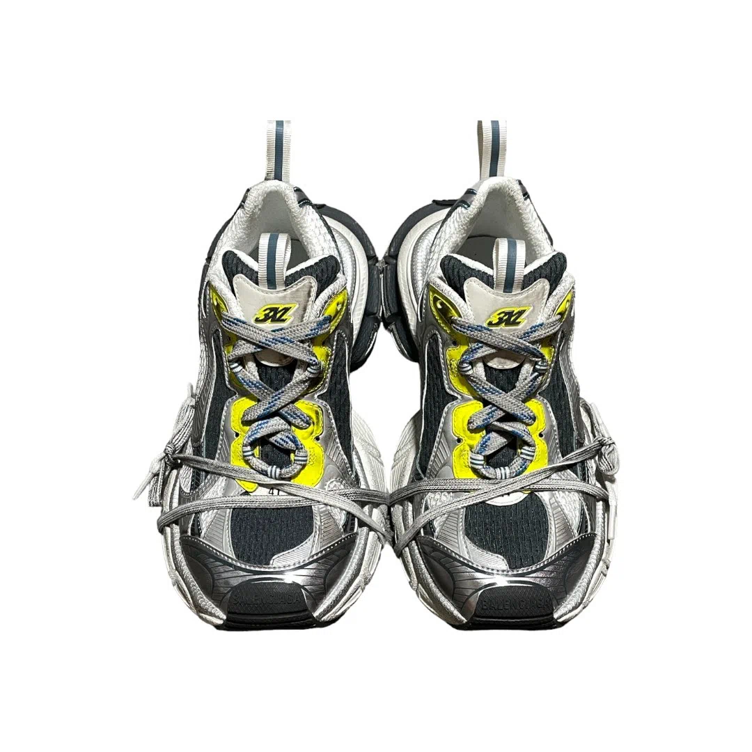 Balenciaga 3XL Sneaker in White Blue Yellow、mysite、Cacoeks