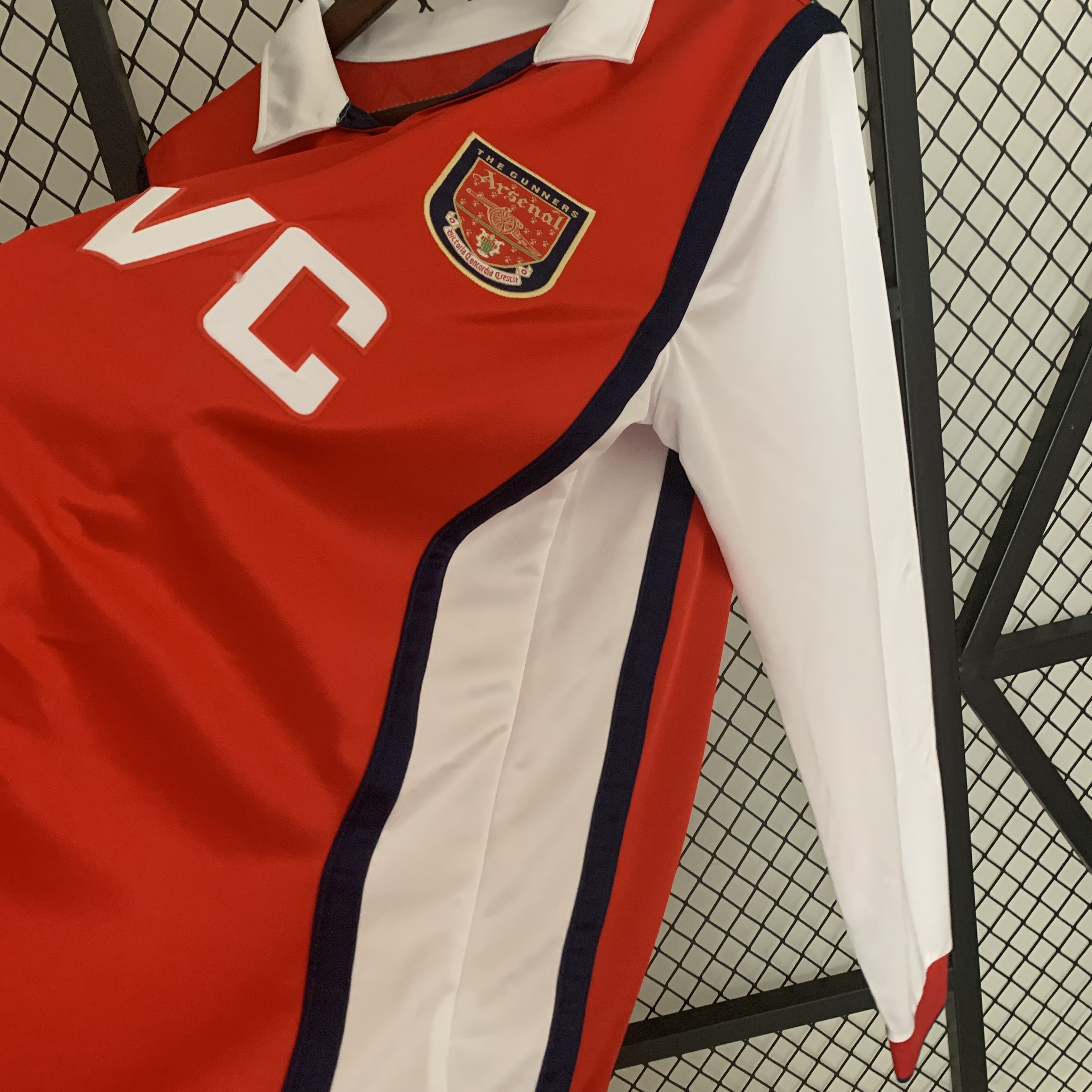 Higojerseys-Retro Arsenal 98-99 Home Long Sleeve Jersey