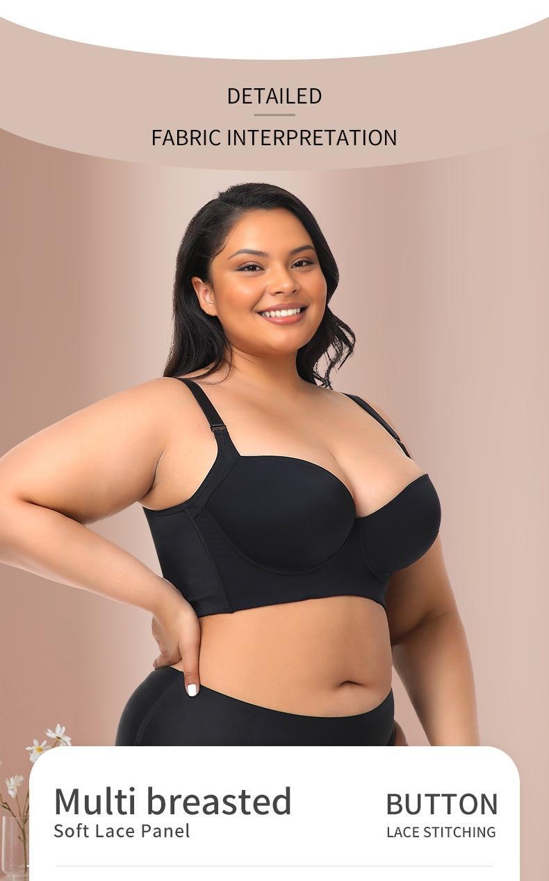 Plus size girls' bra, comfortable, slimming and anti-sagging